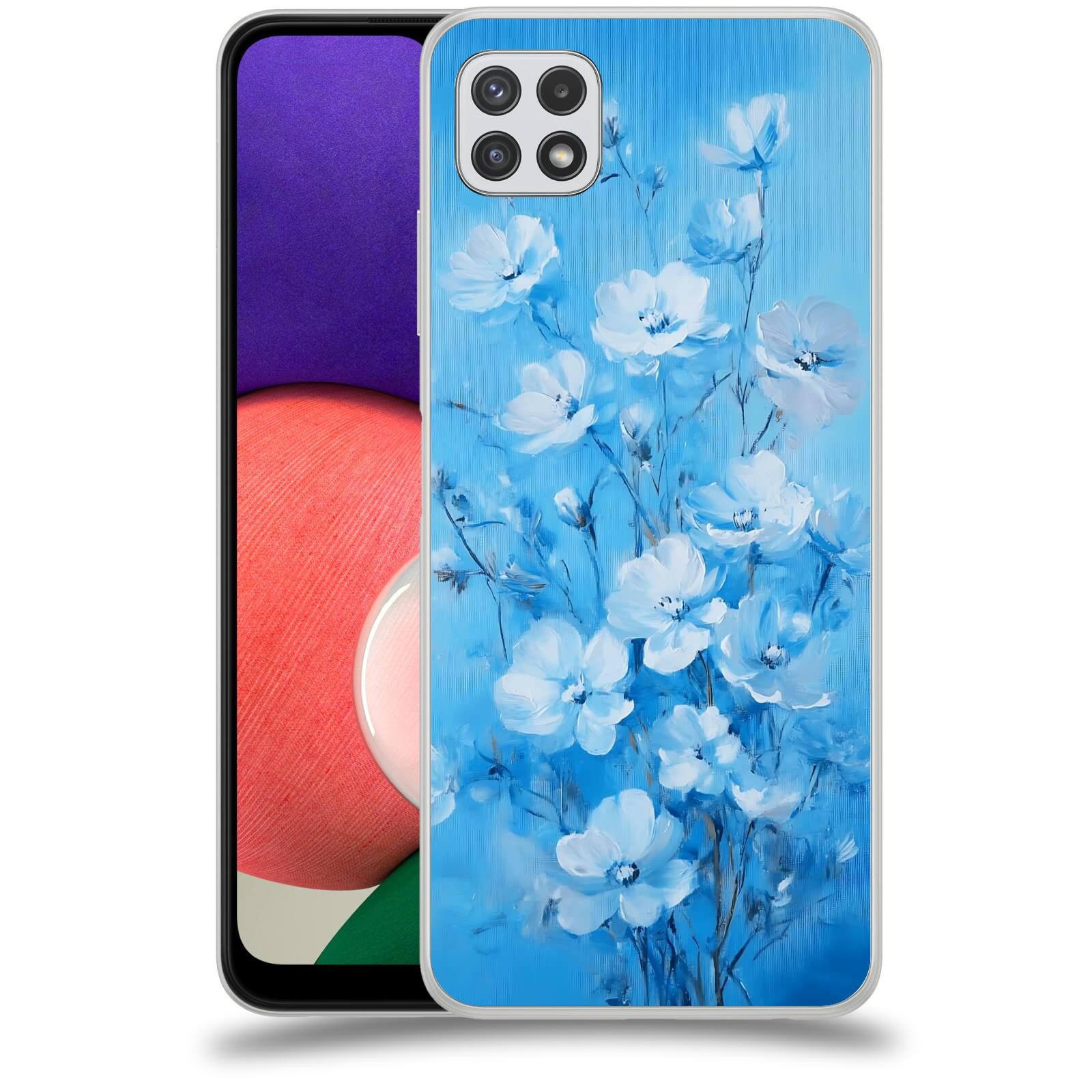 ACOVER Kryt na mobil Samsung Galaxy A22 A225F - Modrá ilustrace