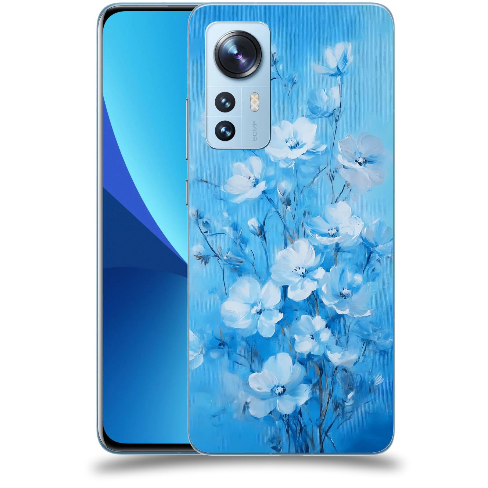 ACOVER Kryt na mobil Xiaomi 12 - Modrá ilustrace
