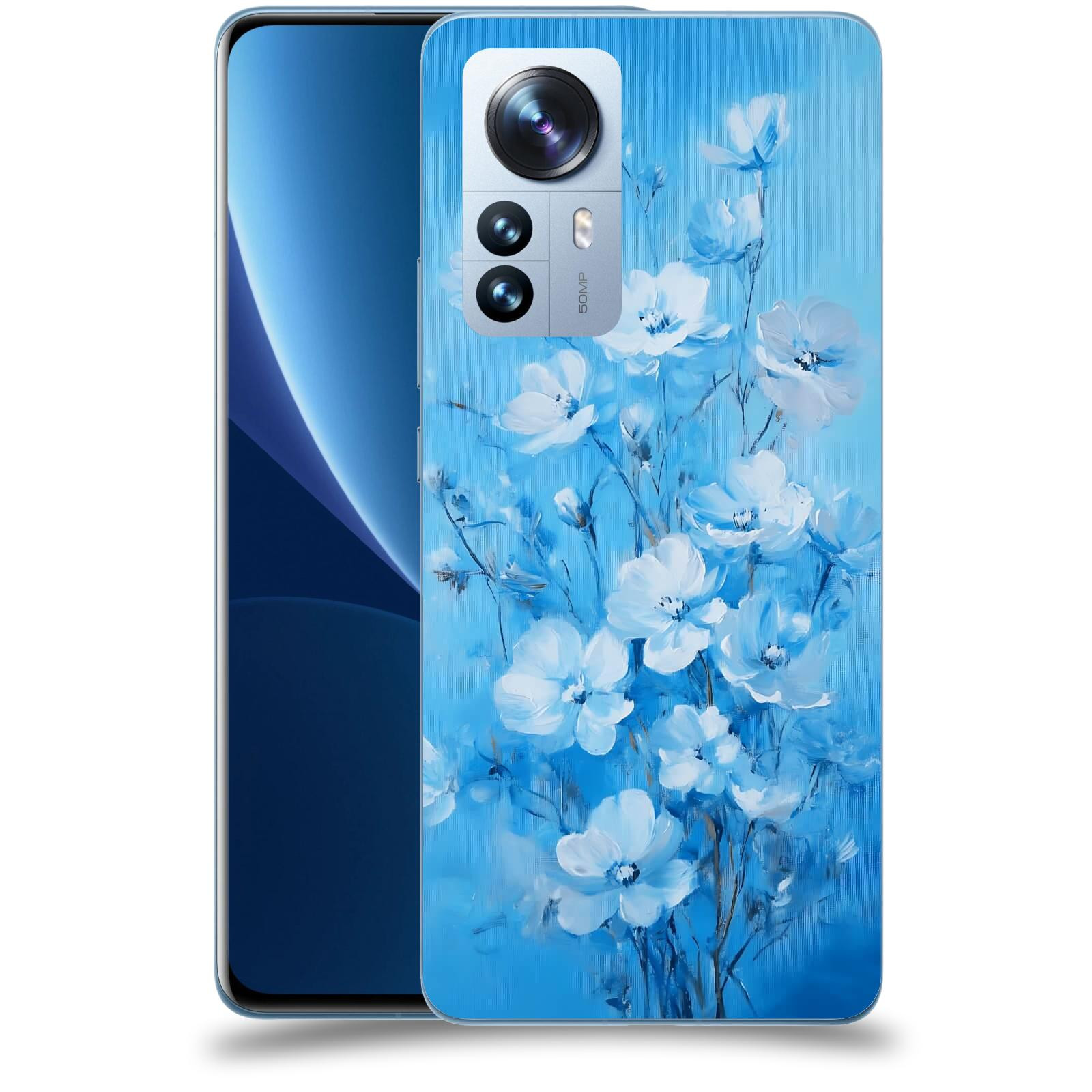ACOVER Kryt na mobil Xiaomi 12 Pro - Modrá ilustrace