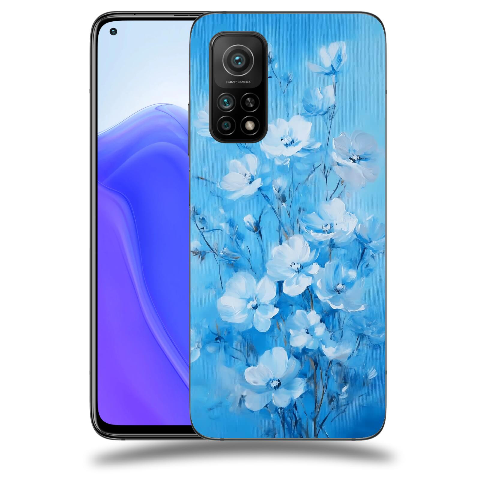 ACOVER Kryt na mobil Xiaomi Mi 10T - Modrá ilustrace