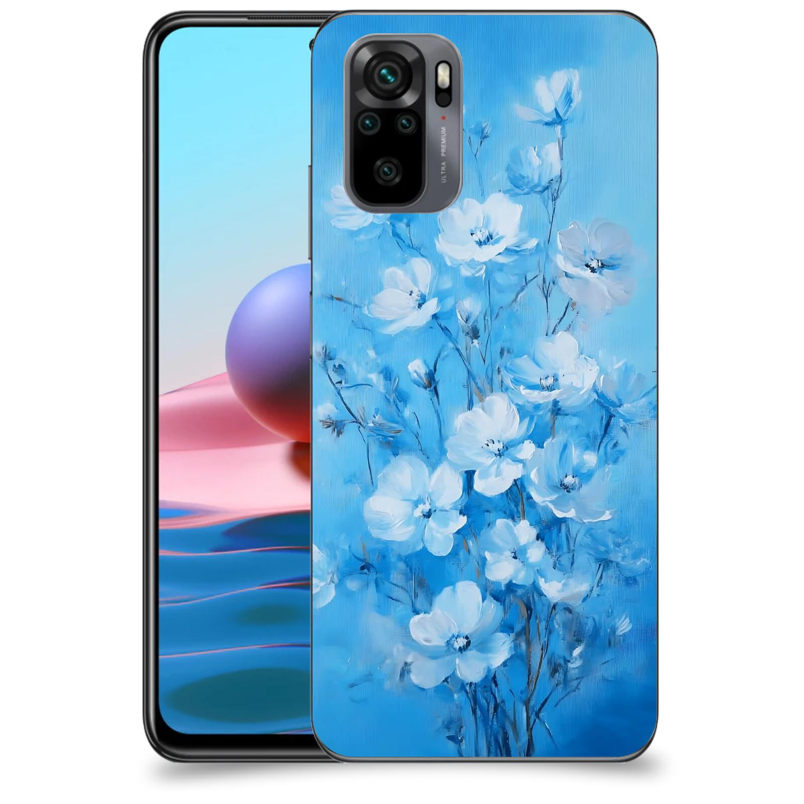 ACOVER Kryt na mobil Xiaomi Redmi Note 10 - Modrá ilustrace