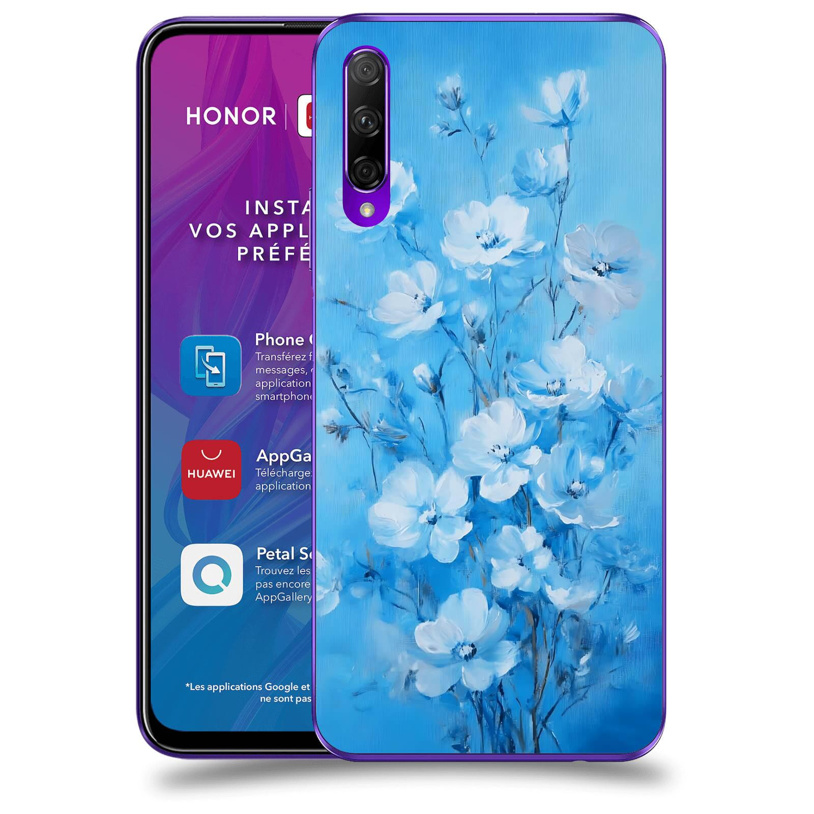 ACOVER Kryt na mobil Honor 9X Pro - Modrá ilustrace