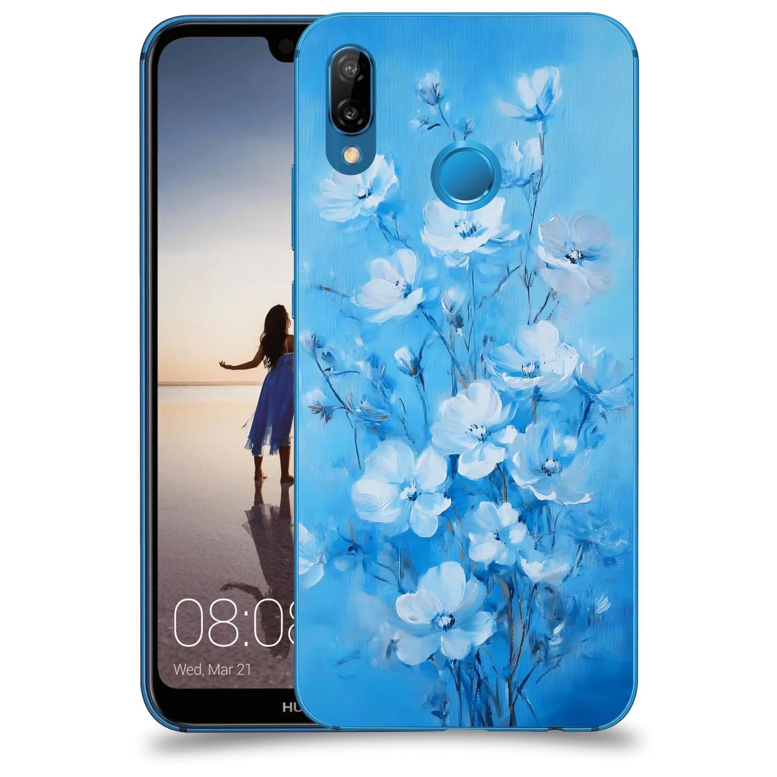 ACOVER Kryt na mobil Huawei P20 Lite - Modrá ilustrace