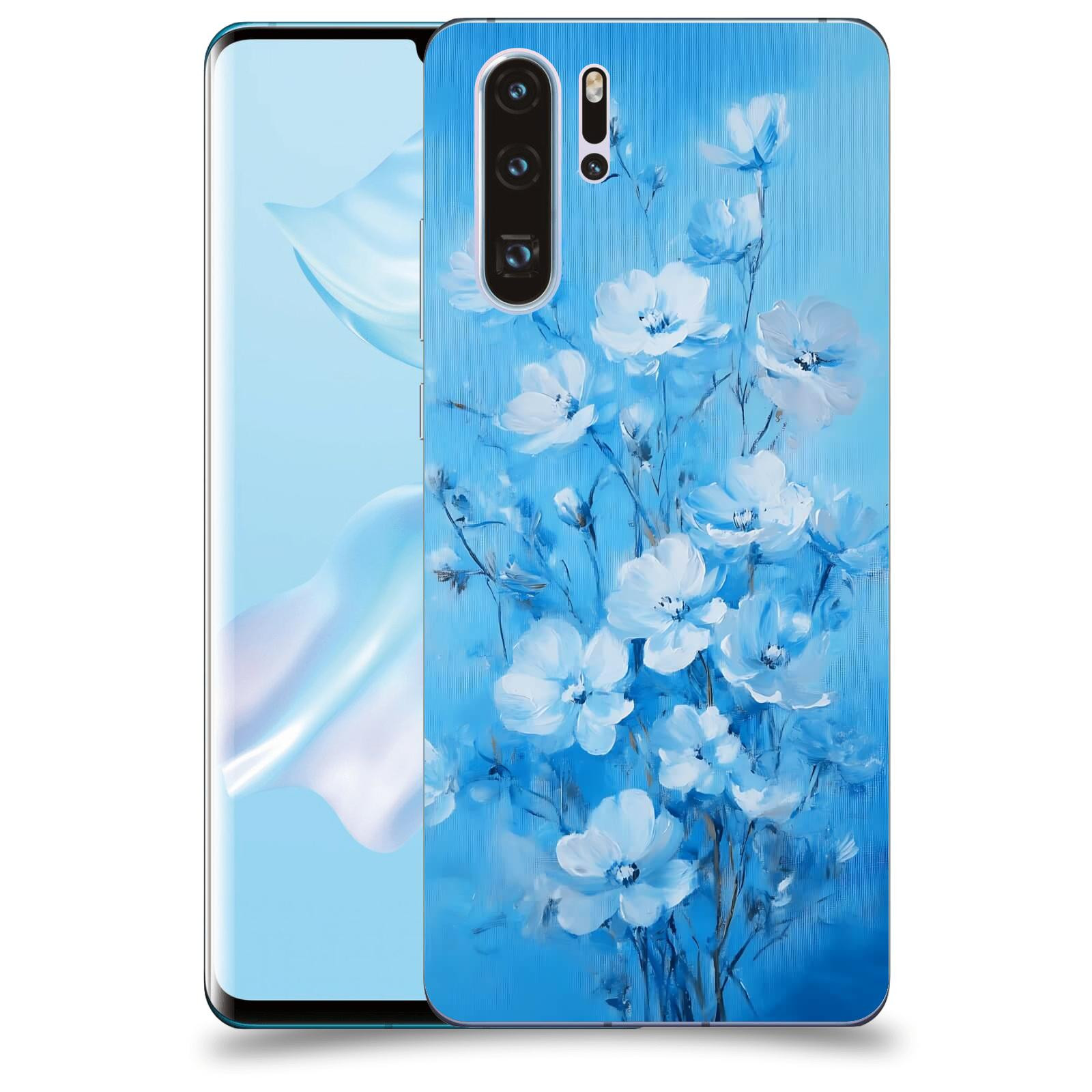 ACOVER Kryt na mobil Huawei P30 - Modrá ilustrace