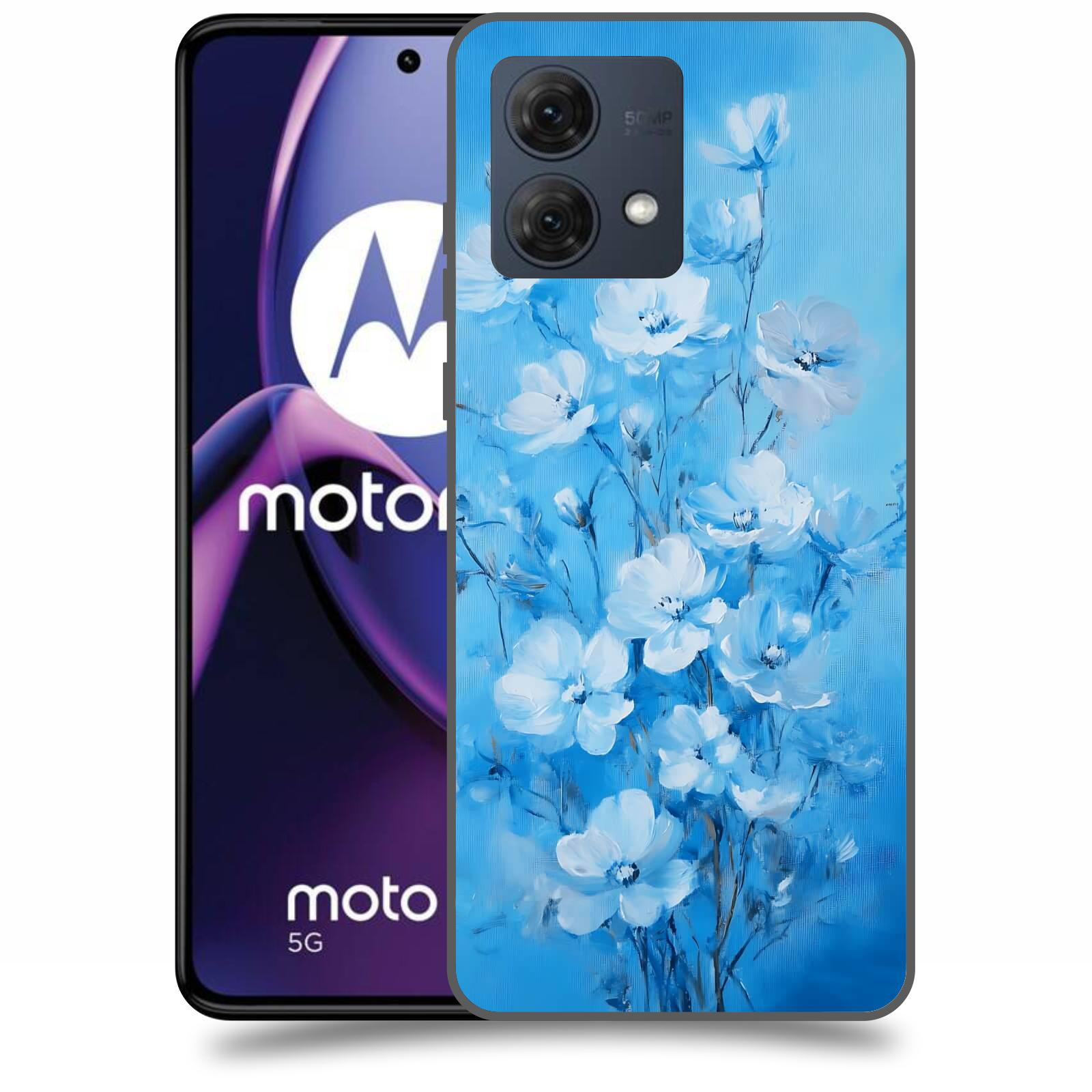ACOVER Kryt na mobil Motorola Moto G84 5G - Modrá ilustrace