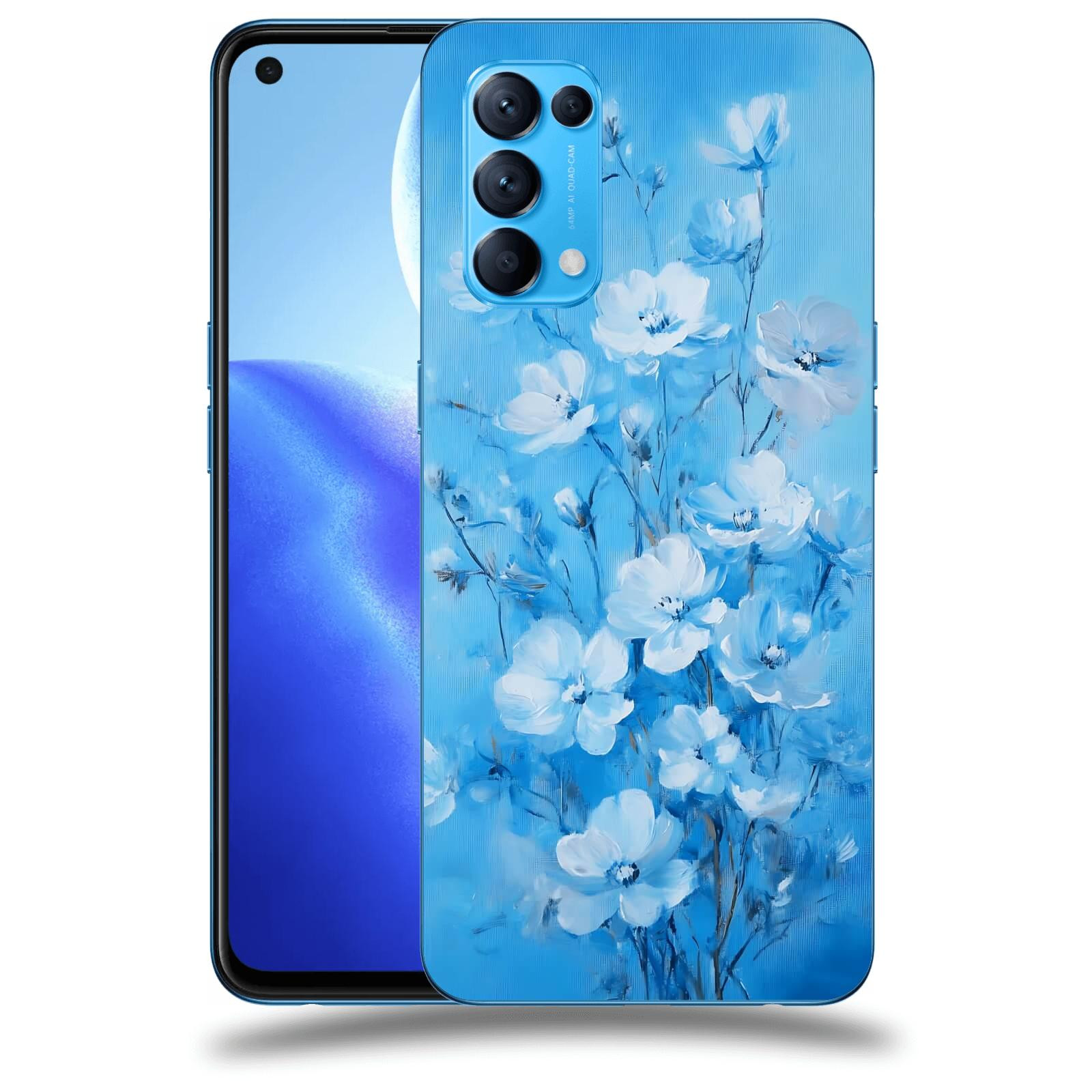 ACOVER Kryt na mobil OPPO Reno 5 5G - Modrá ilustrace