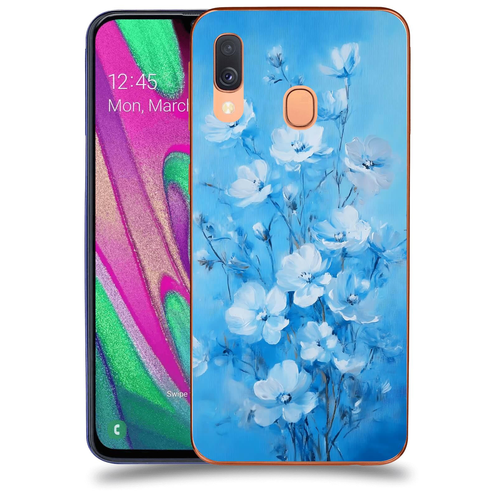 ACOVER Kryt na mobil Samsung Galaxy A40 A405F - Modrá ilustrace