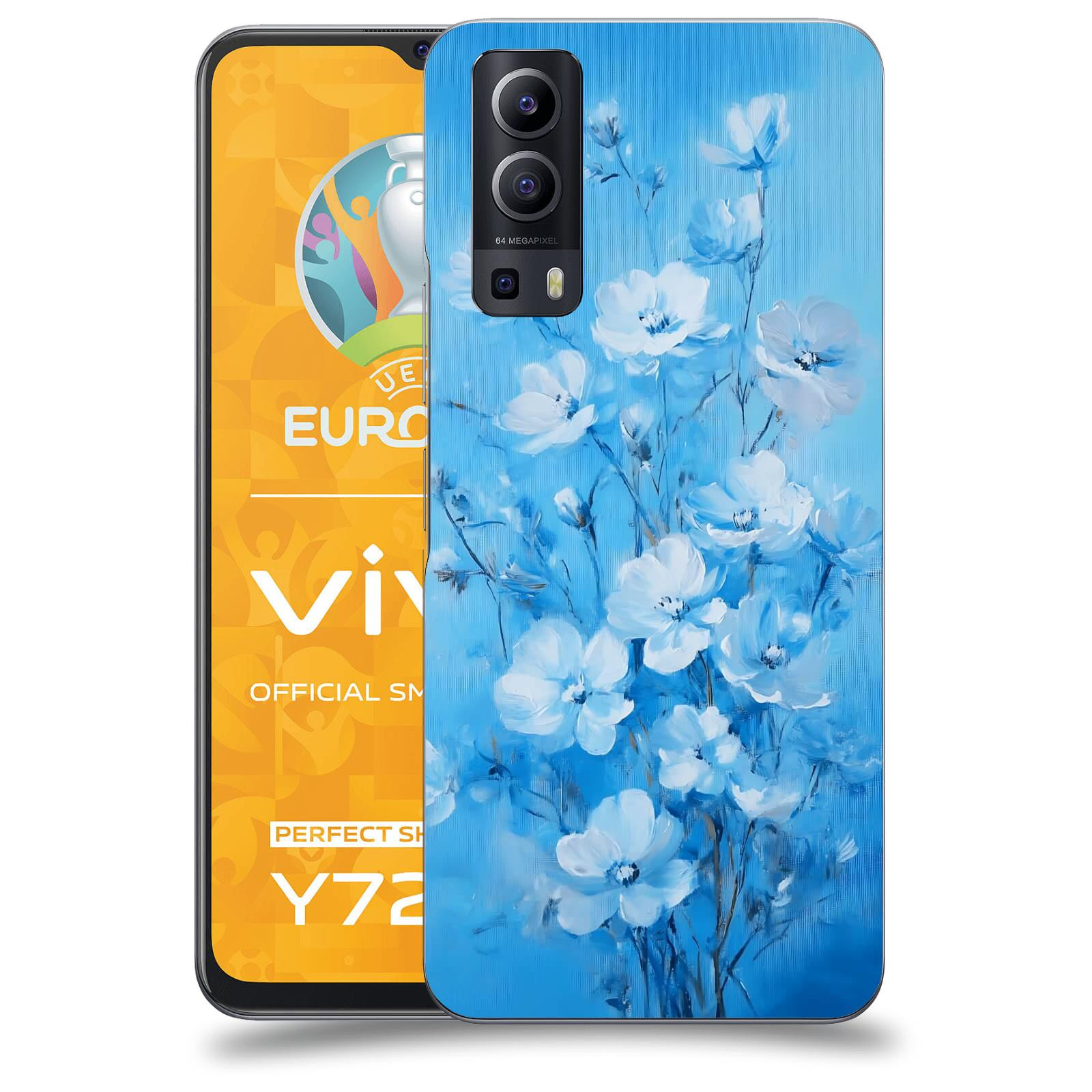 ACOVER Kryt na mobil Vivo Y72 5G - Modrá ilustrace