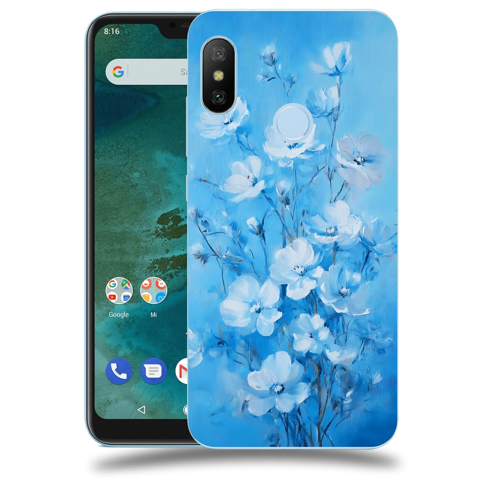 ACOVER Kryt na mobil Xiaomi Mi A2 Lite - Modrá ilustrace