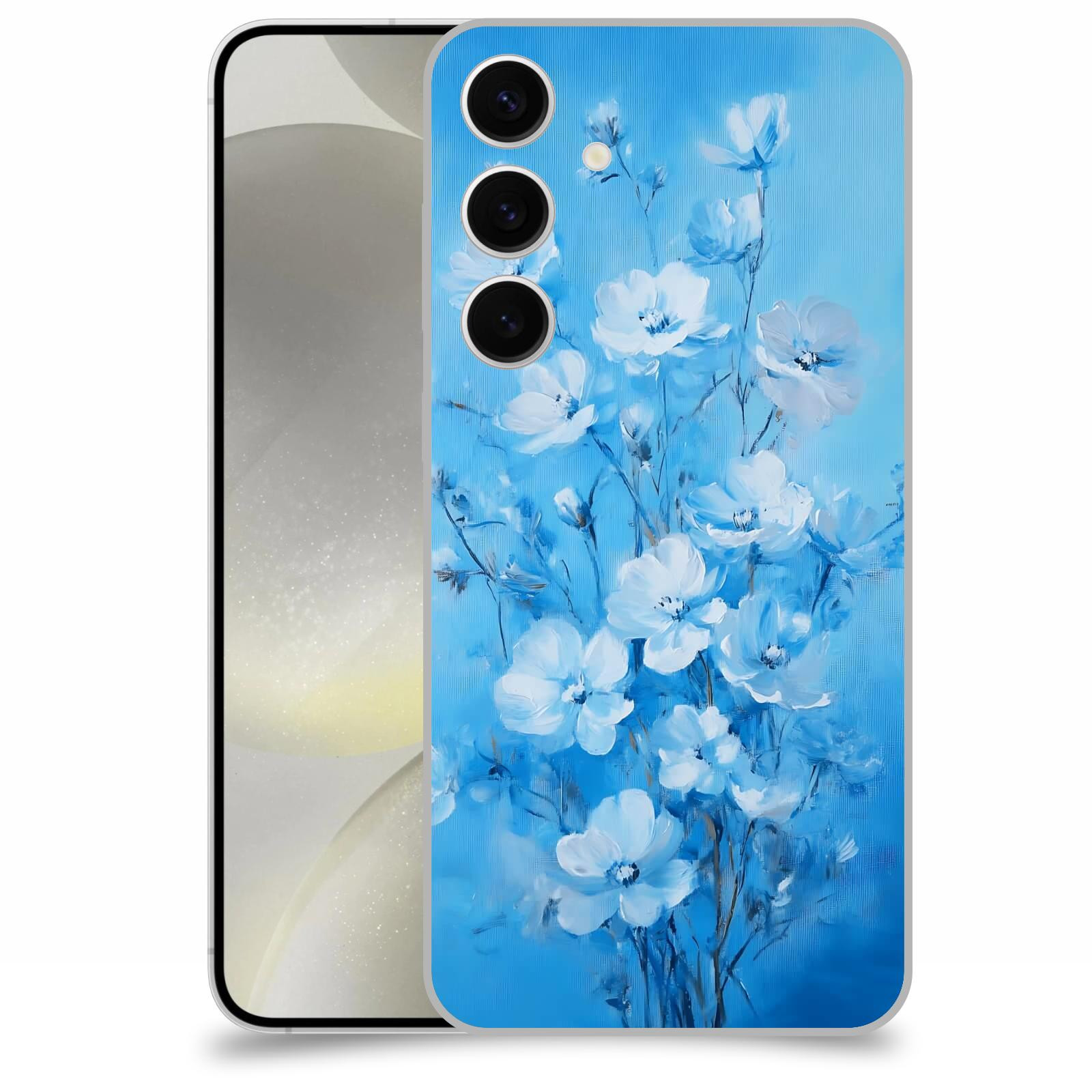 ACOVER Kryt na mobil Samsung Galaxy S24+ - Modrá ilustrace