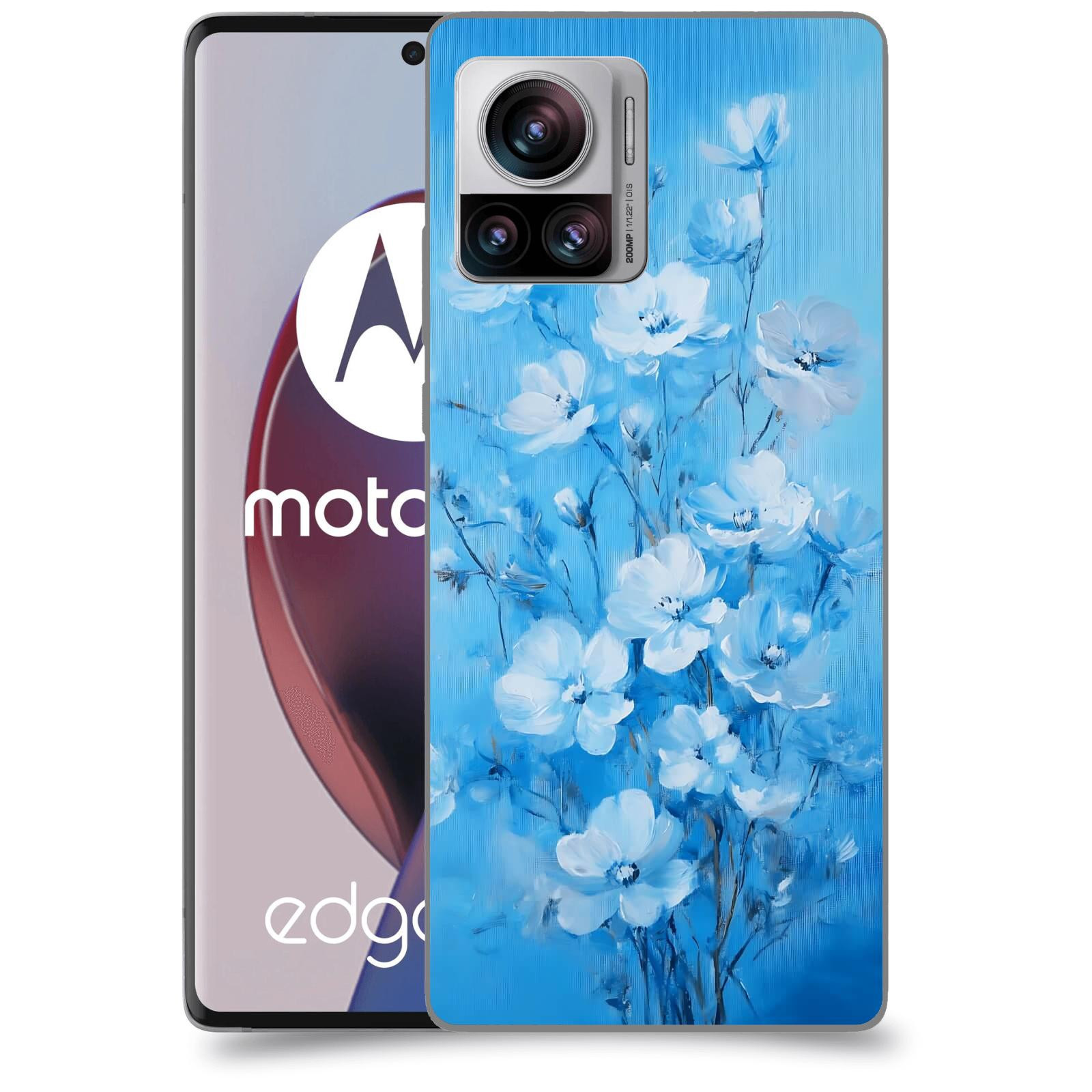 ACOVER Kryt na mobil Motorola Edge 30 Ultra - Modrá ilustrace