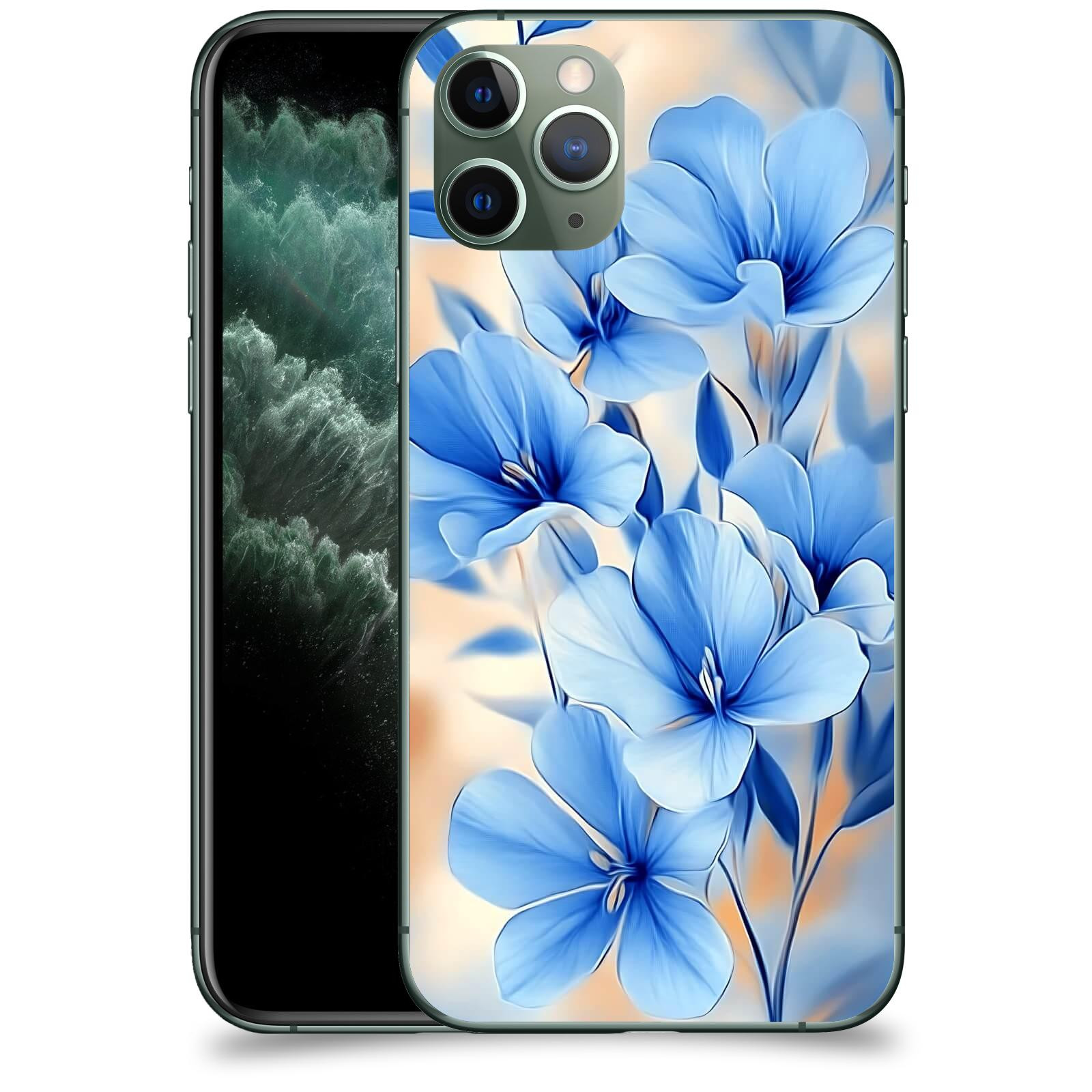 ACOVER Kryt na mobil Apple iPhone 11 Pro - Modré květiny.