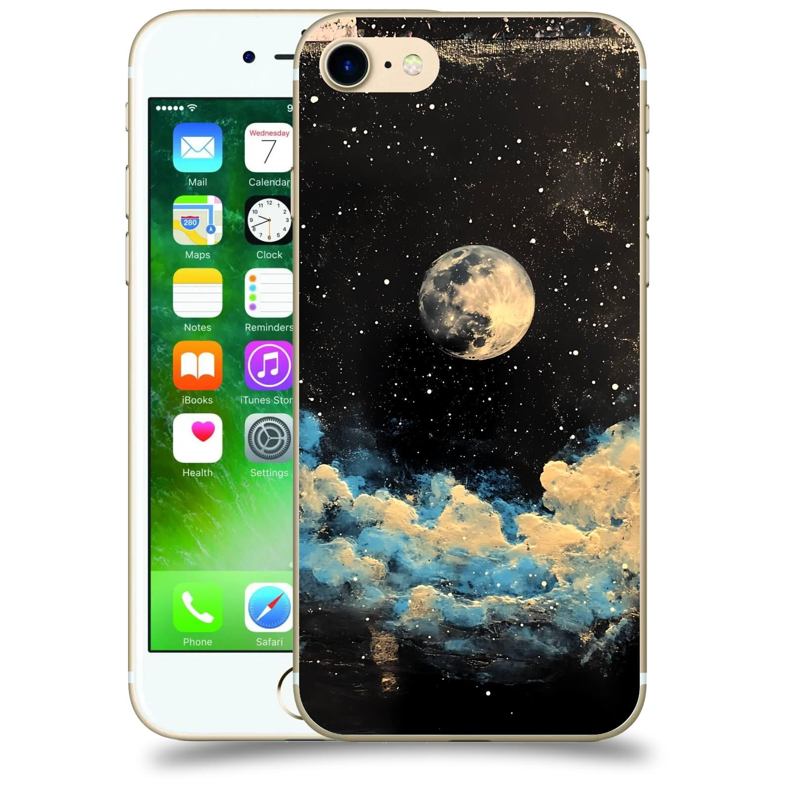 ACOVER Kryt na mobil Apple iPhone 7 - Noční obloha IV