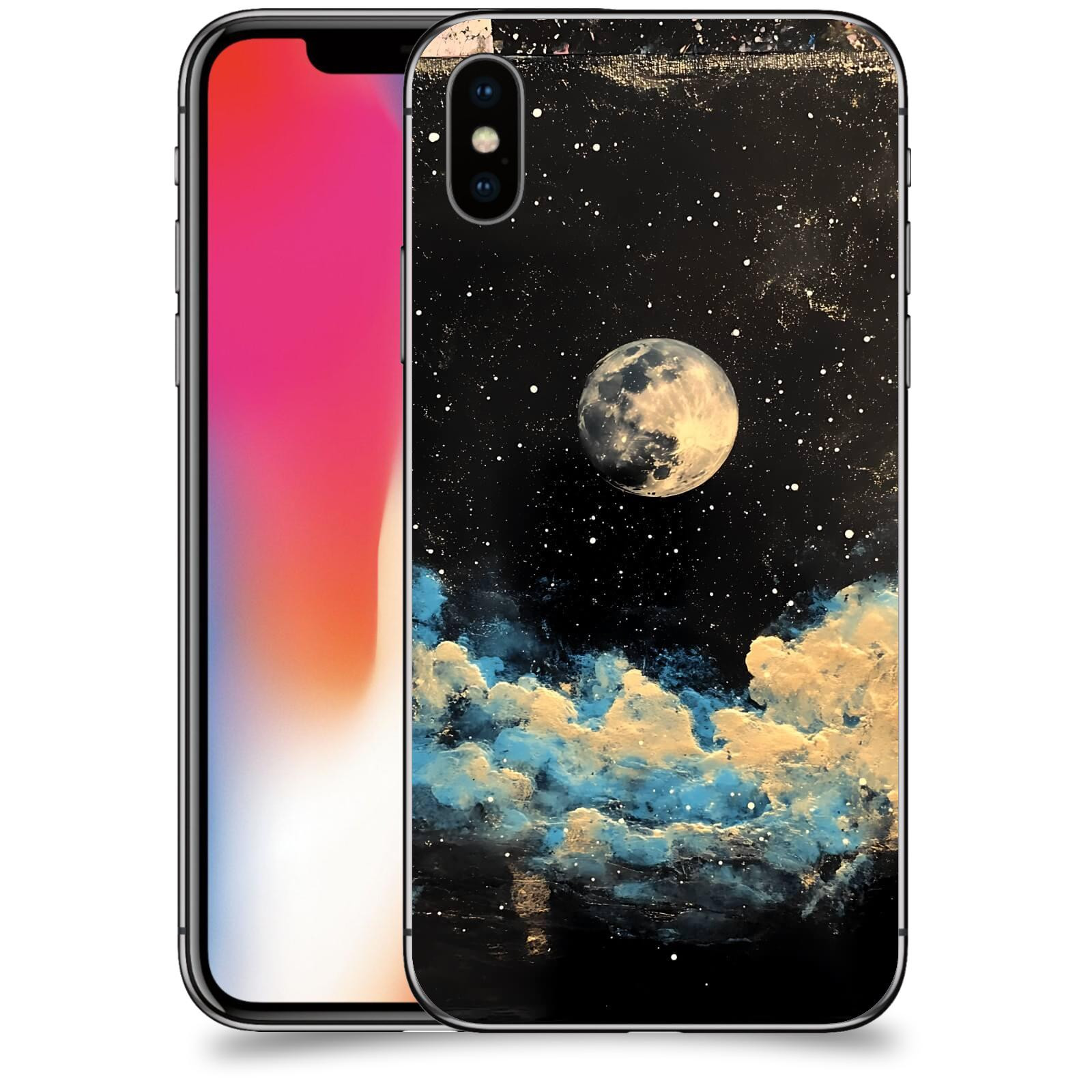 ACOVER Kryt na mobil Apple iPhone X/XS - Noční obloha IV