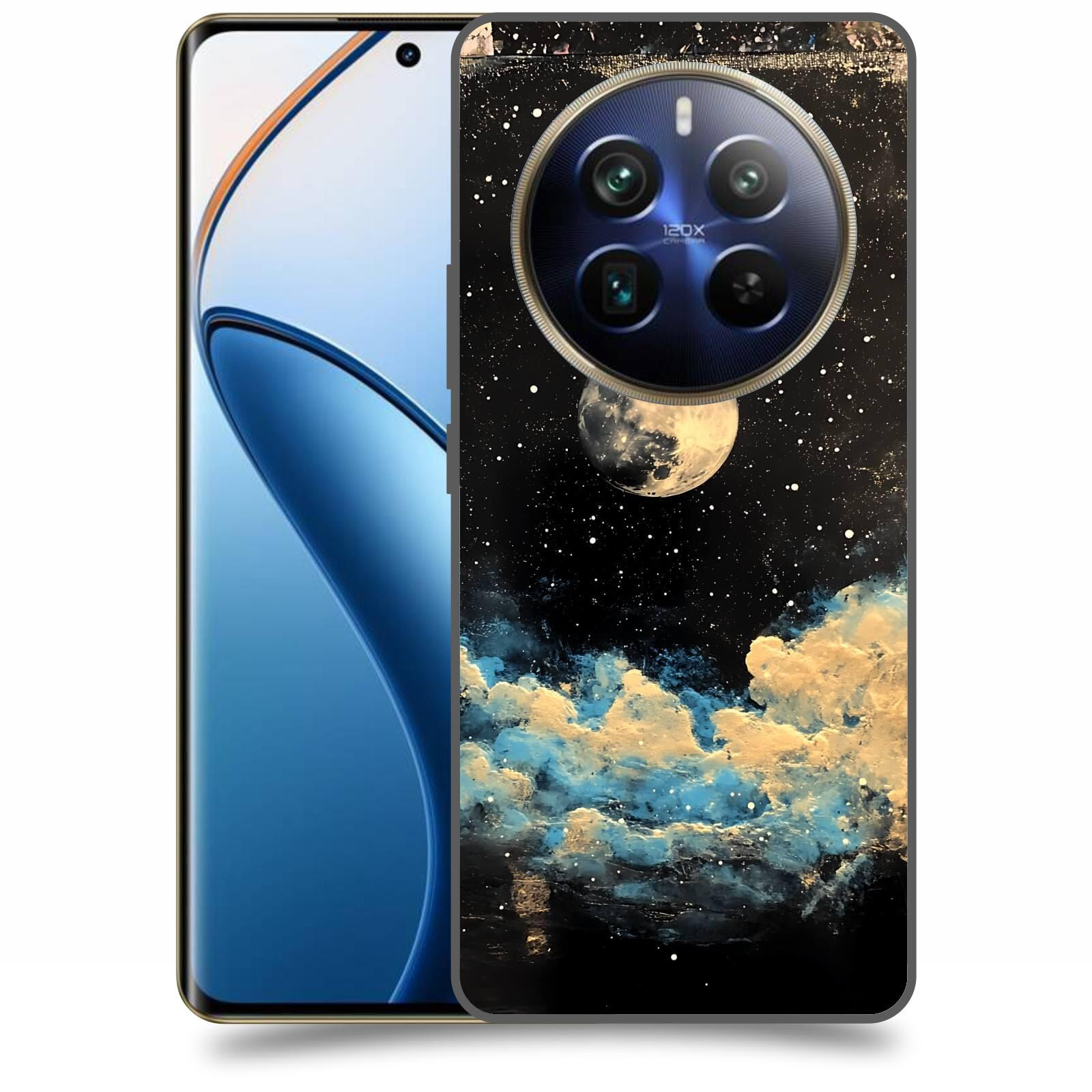 ACOVER Kryt na mobil Realme 12 pro+ 5g - Noční obloha IV