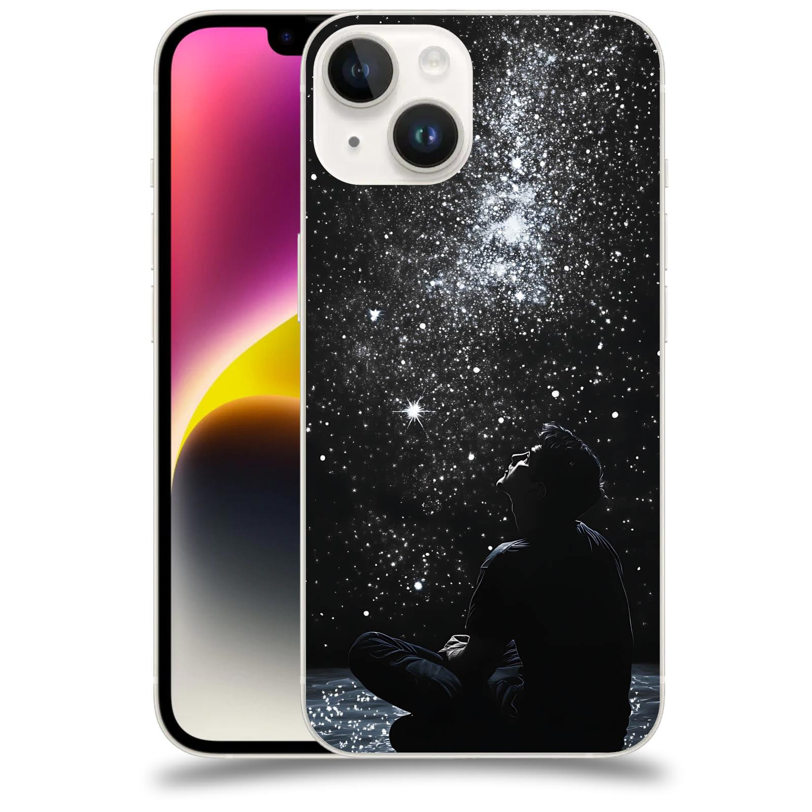 ACOVER Kryt na mobil Apple iPhone 14 - Noční obloha V