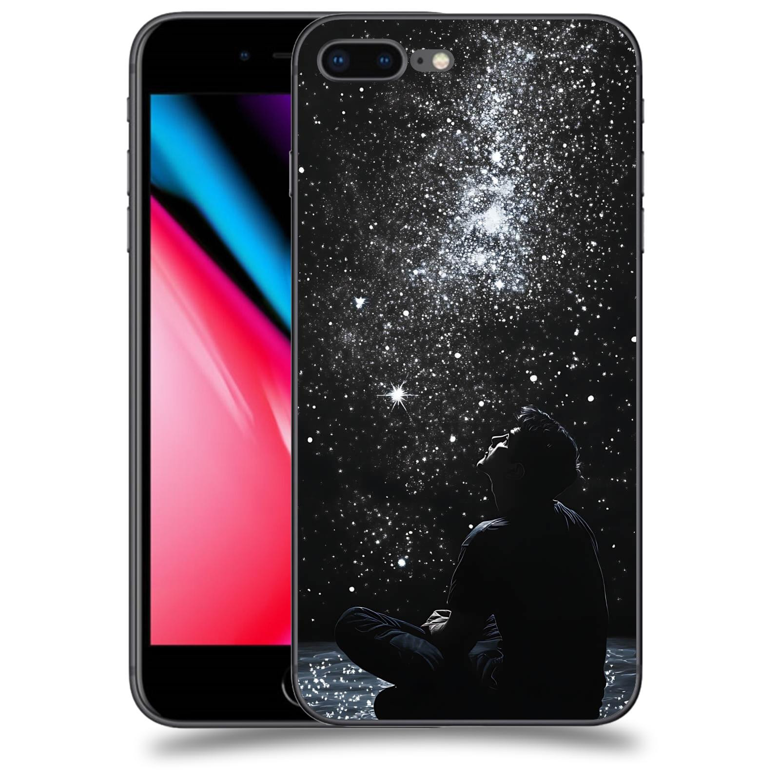 ACOVER Kryt na mobil Apple iPhone 8 Plus - Noční obloha V