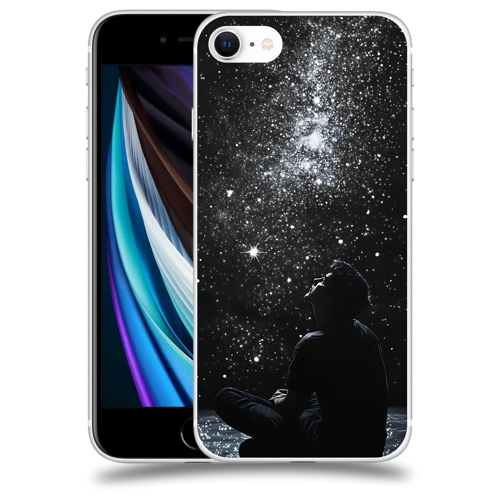 ACOVER Kryt na mobil Apple iPhone SE 2020 - Noční obloha V