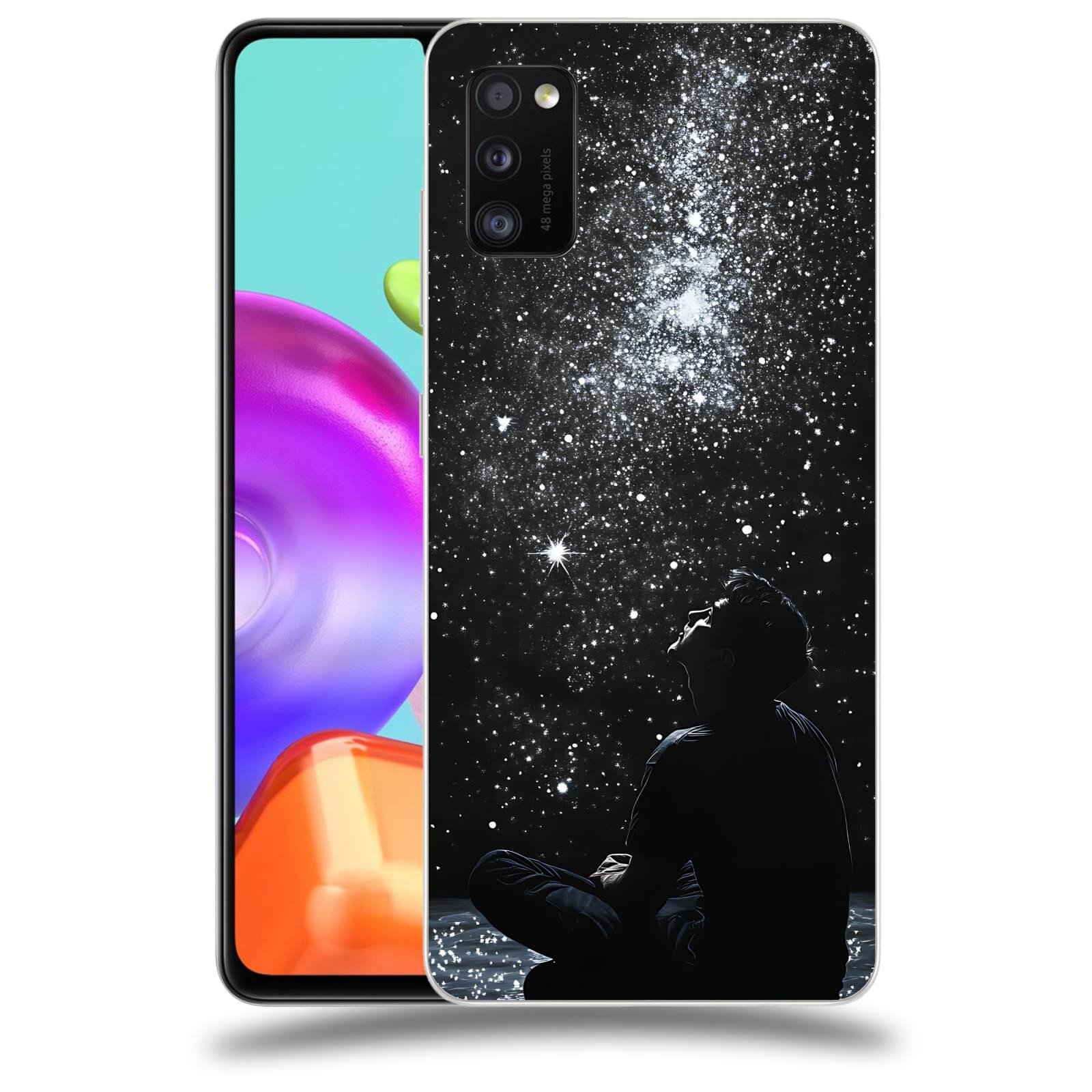 ACOVER Kryt na mobil Samsung Galaxy A41 A415F - Noční obloha V