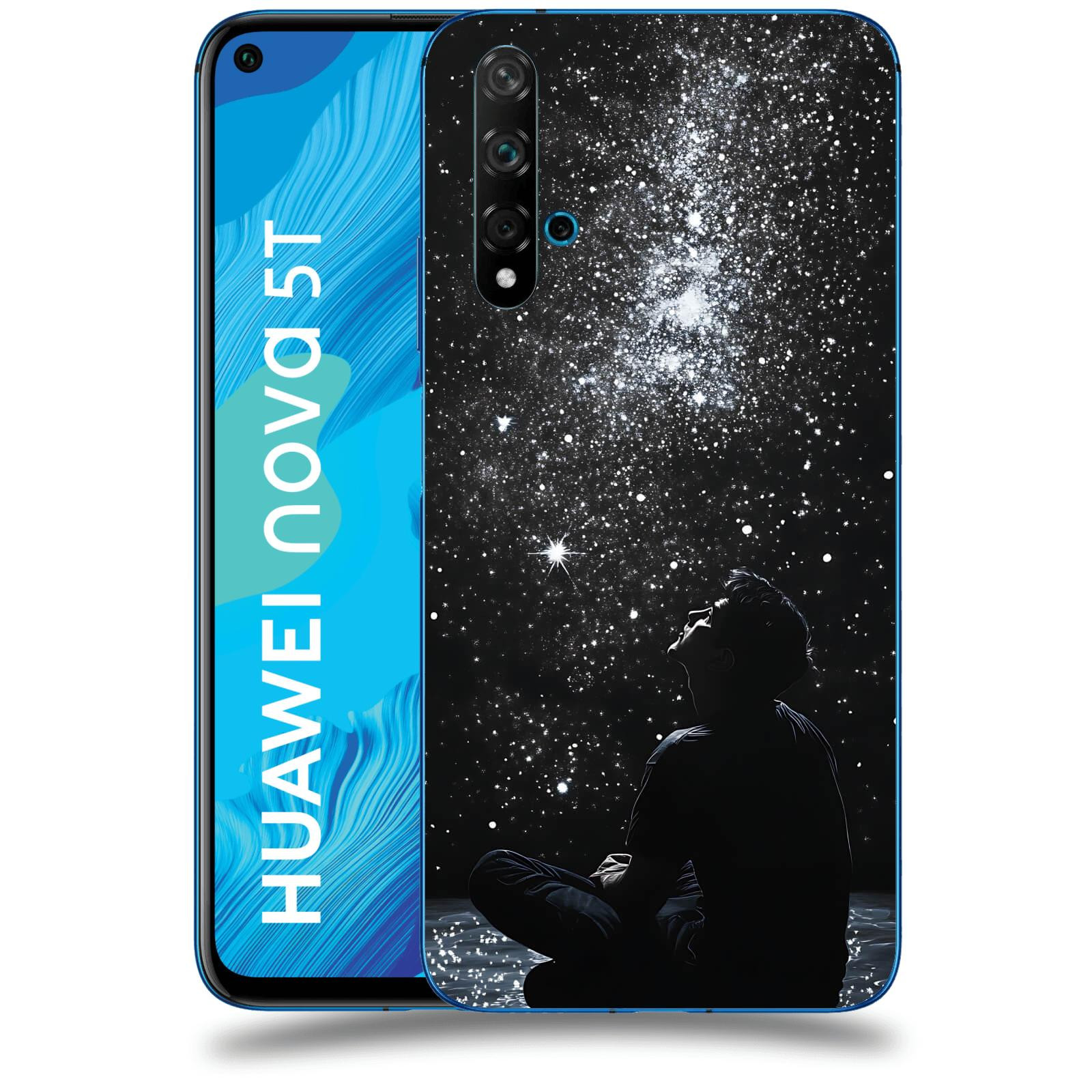 ACOVER Kryt na mobil Huawei Nova 5T - Noční obloha V