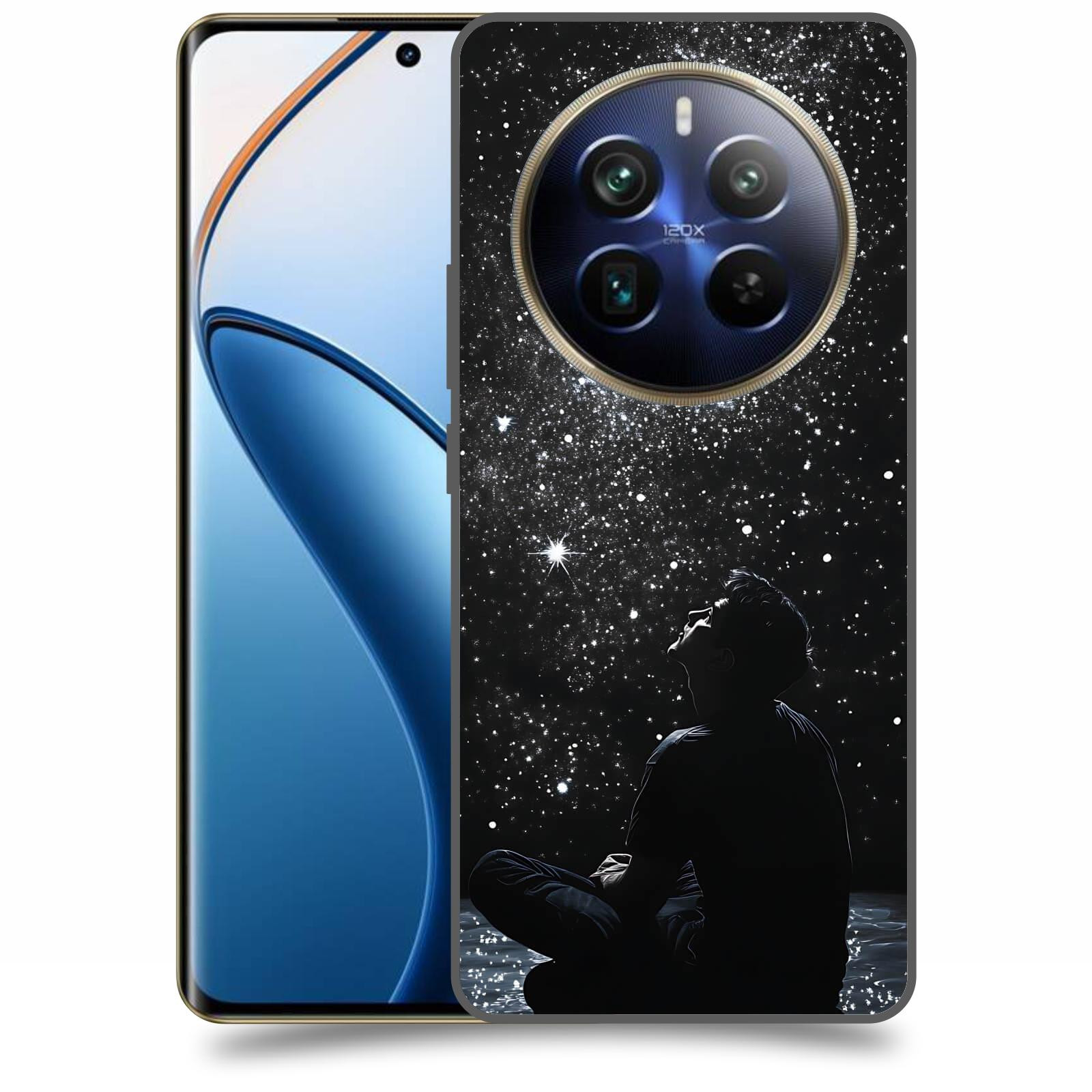 ACOVER Kryt na mobil Realme 12 pro+ 5g - Noční obloha V