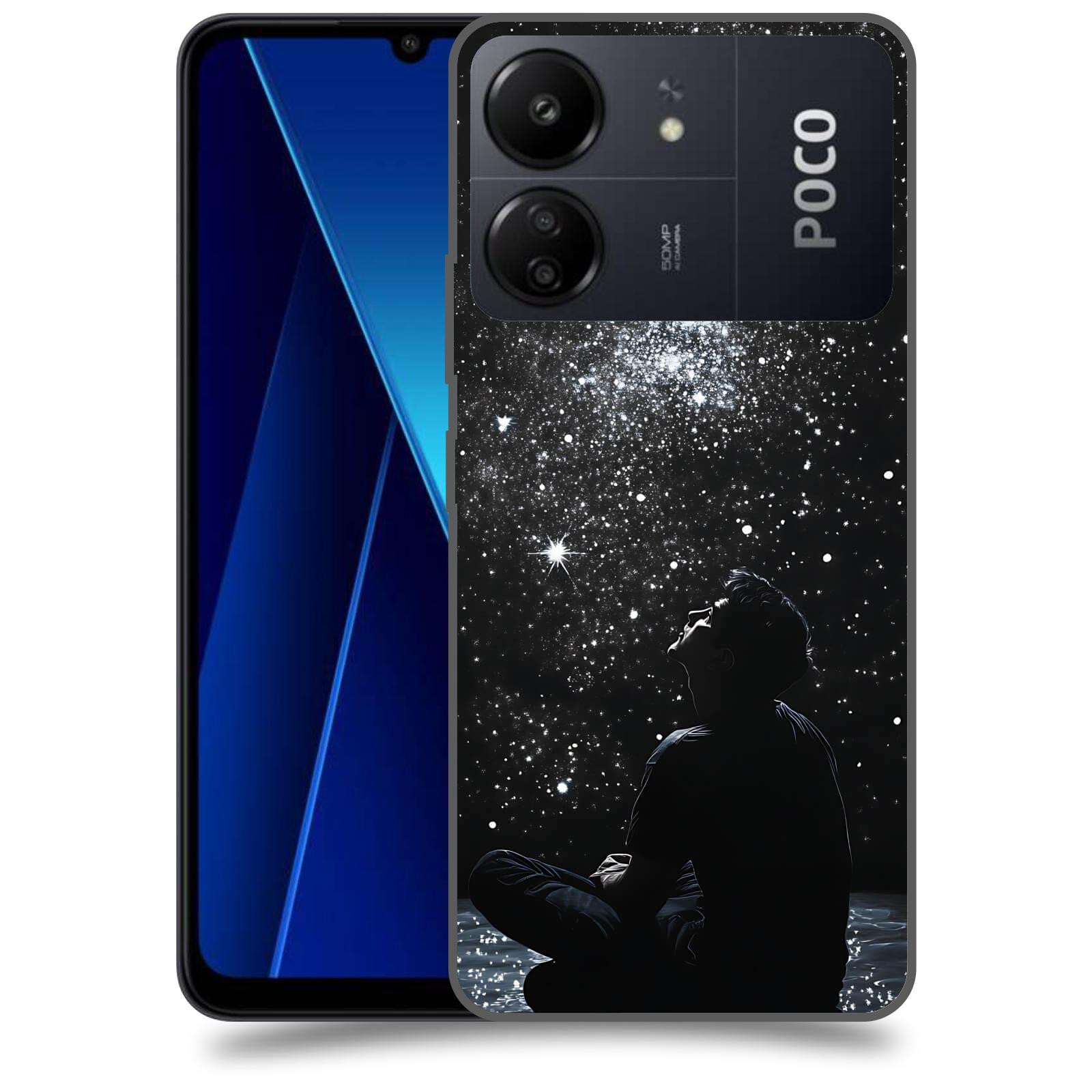 ACOVER Kryt na mobil Poco C65 - Noční obloha V
