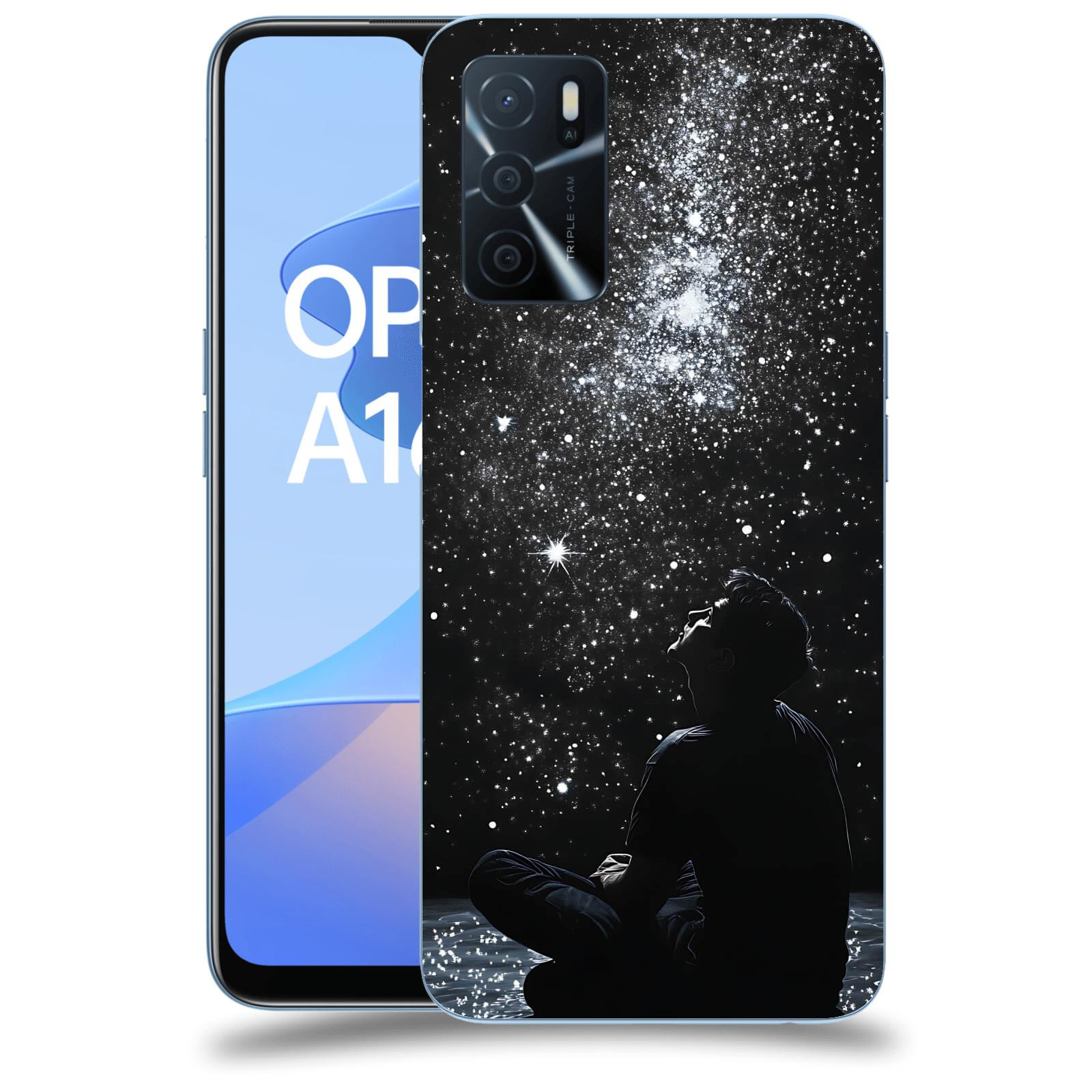 ACOVER Kryt na mobil OPPO A16s - Noční obloha V