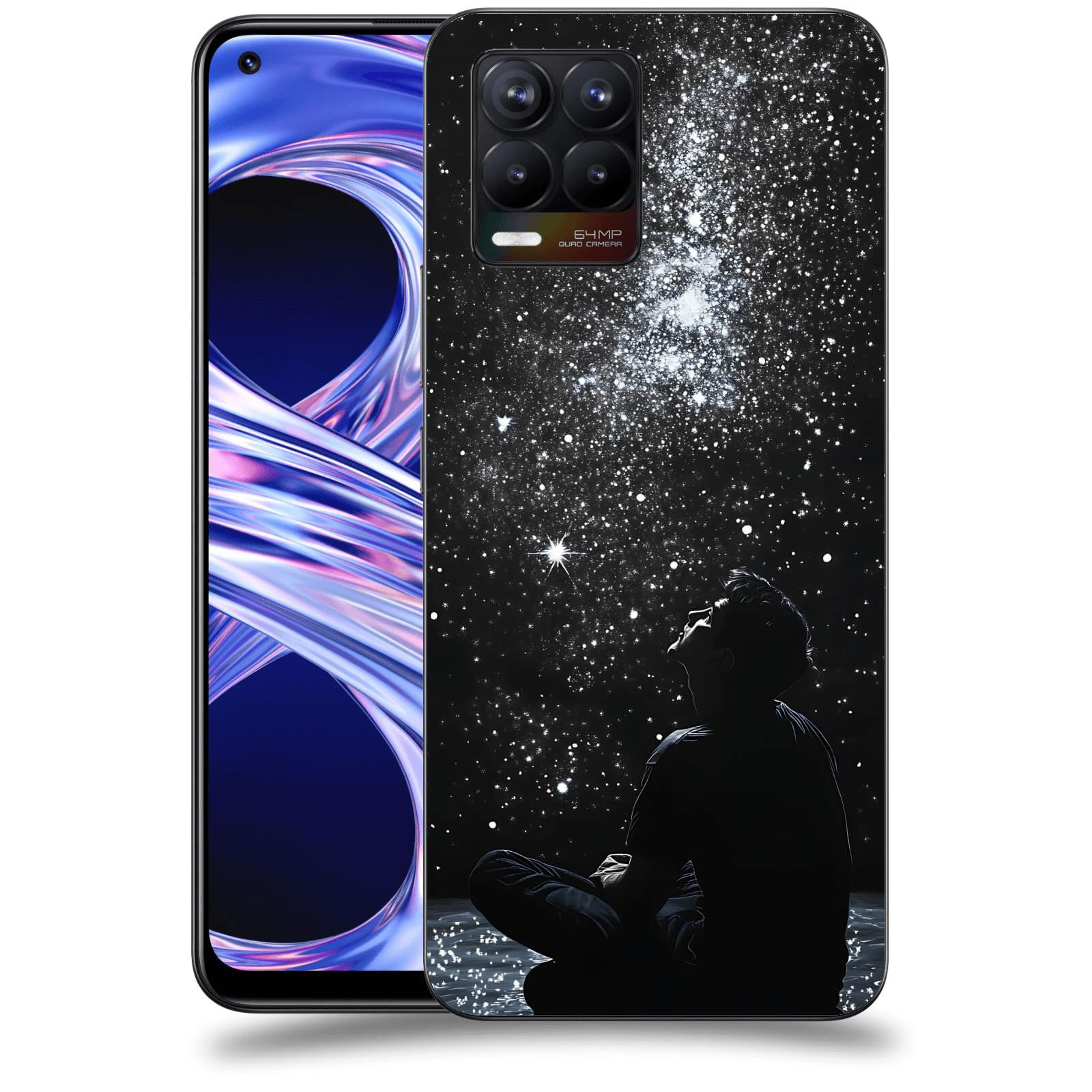 ACOVER Kryt na mobil Realme 8 - Noční obloha V