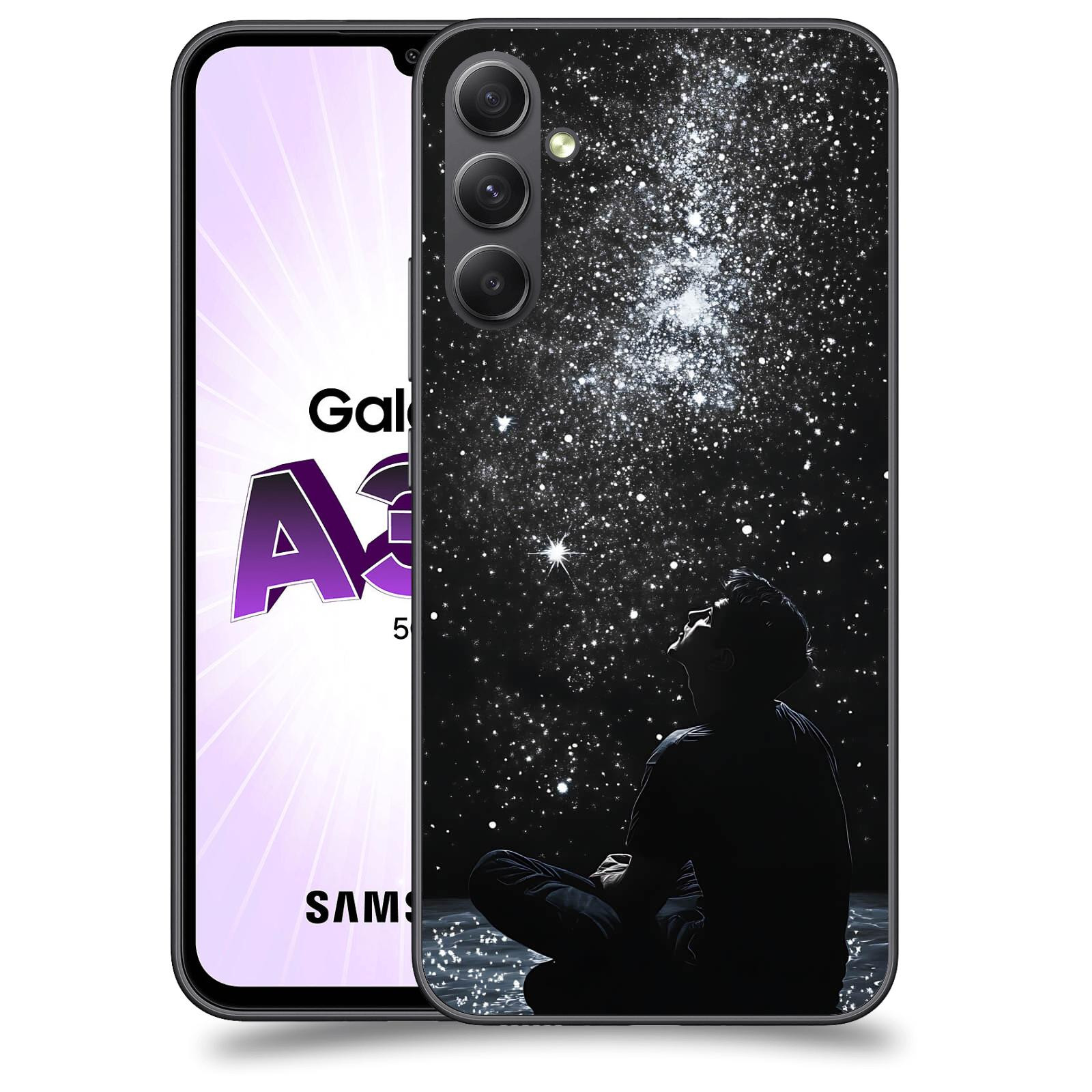 ACOVER Kryt na mobil Samsung Galaxy A34 - Noční obloha V