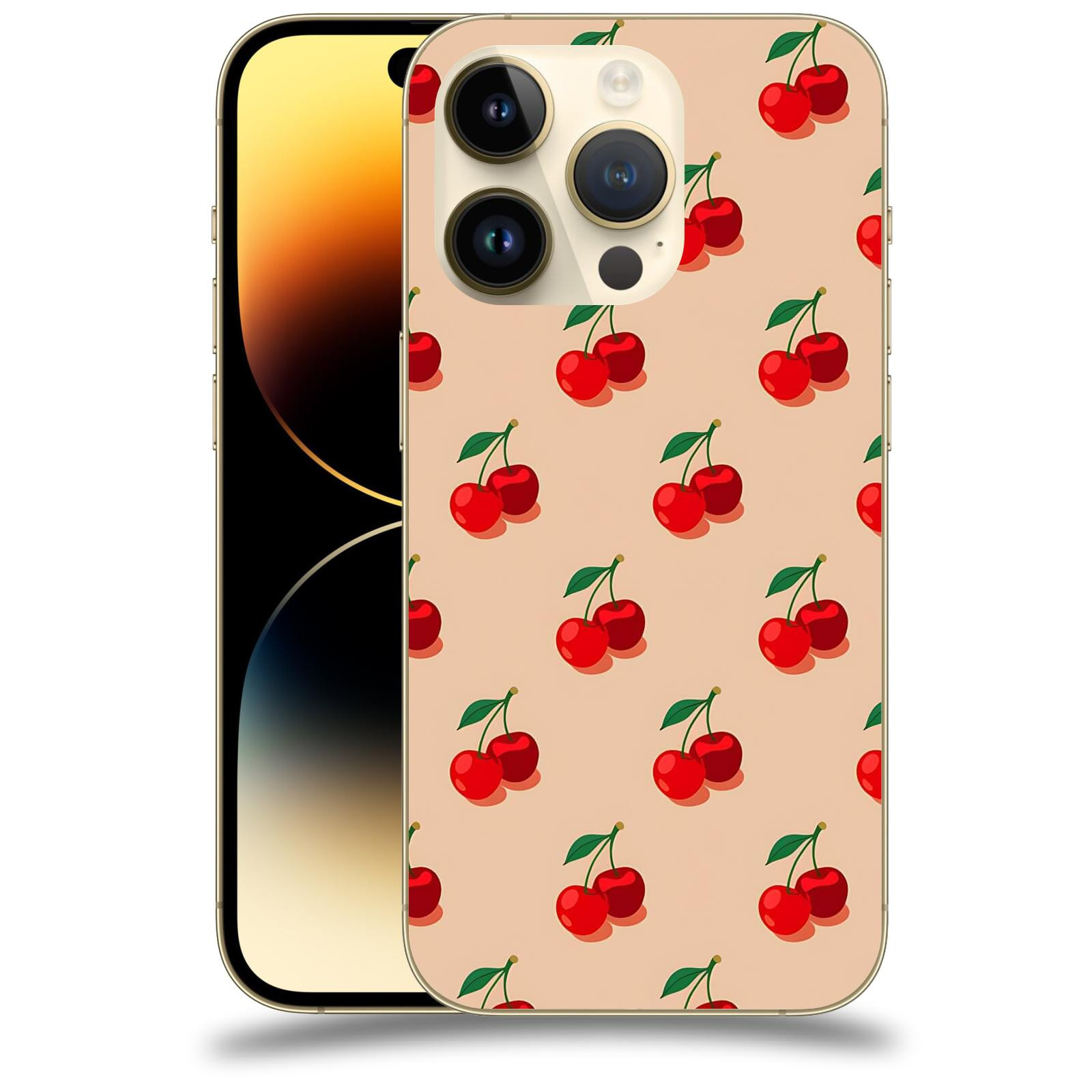 ACOVER Kryt na mobil Apple iPhone 14 Pro - Šťavnaté třešně