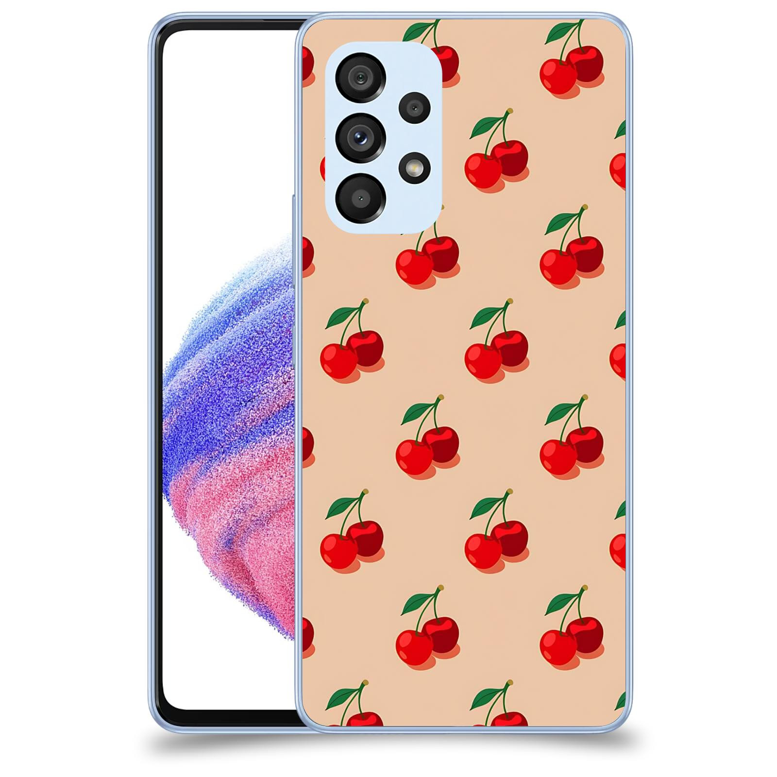 ACOVER Kryt na mobil Samsung Galaxy A32 5G A326B - Šťavnaté třešně