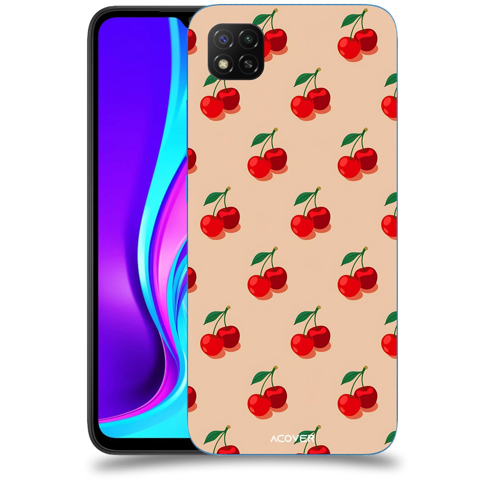 ACOVER Kryt na mobil Xiaomi Redmi 9C - Šťavnaté třešně