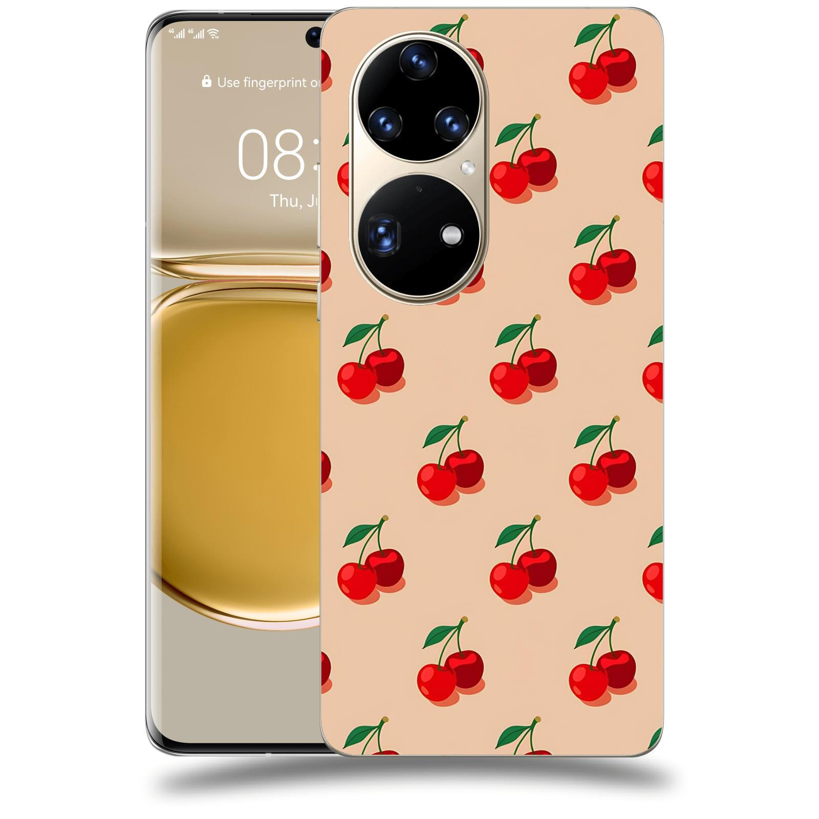 ACOVER Kryt na mobil Huawei P50 - Šťavnaté třešně