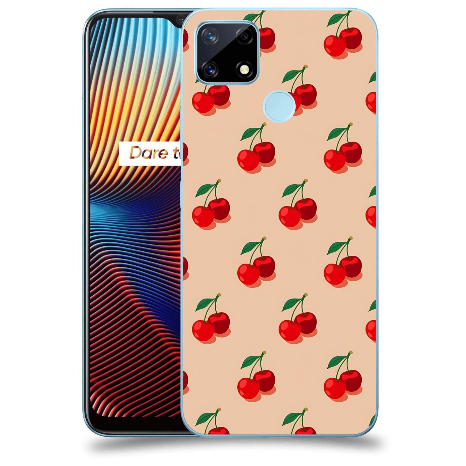 ACOVER Kryt na mobil Realme 7i - Šťavnaté třešně