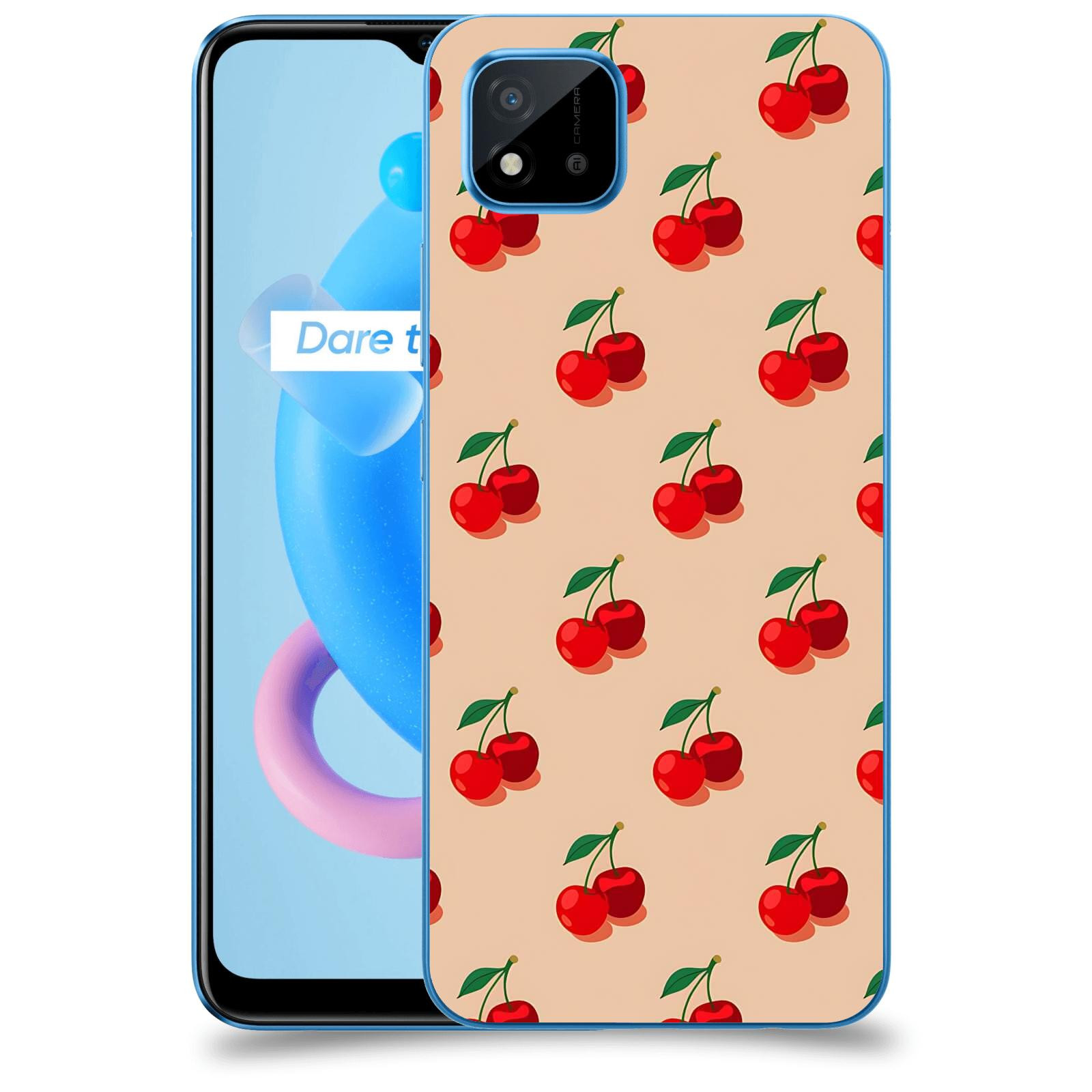 ACOVER Kryt na mobil Realme C11 (2021) - Šťavnaté třešně