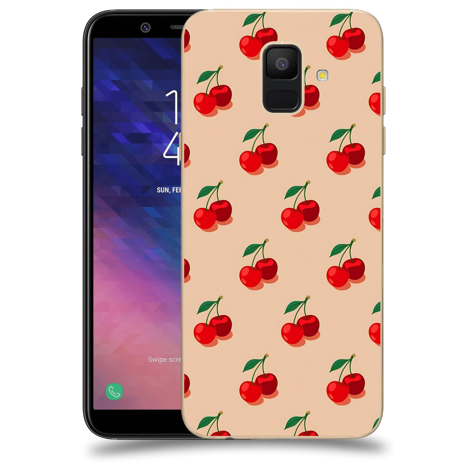 ACOVER Kryt na mobil Samsung Galaxy A6 A600F - Šťavnaté třešně