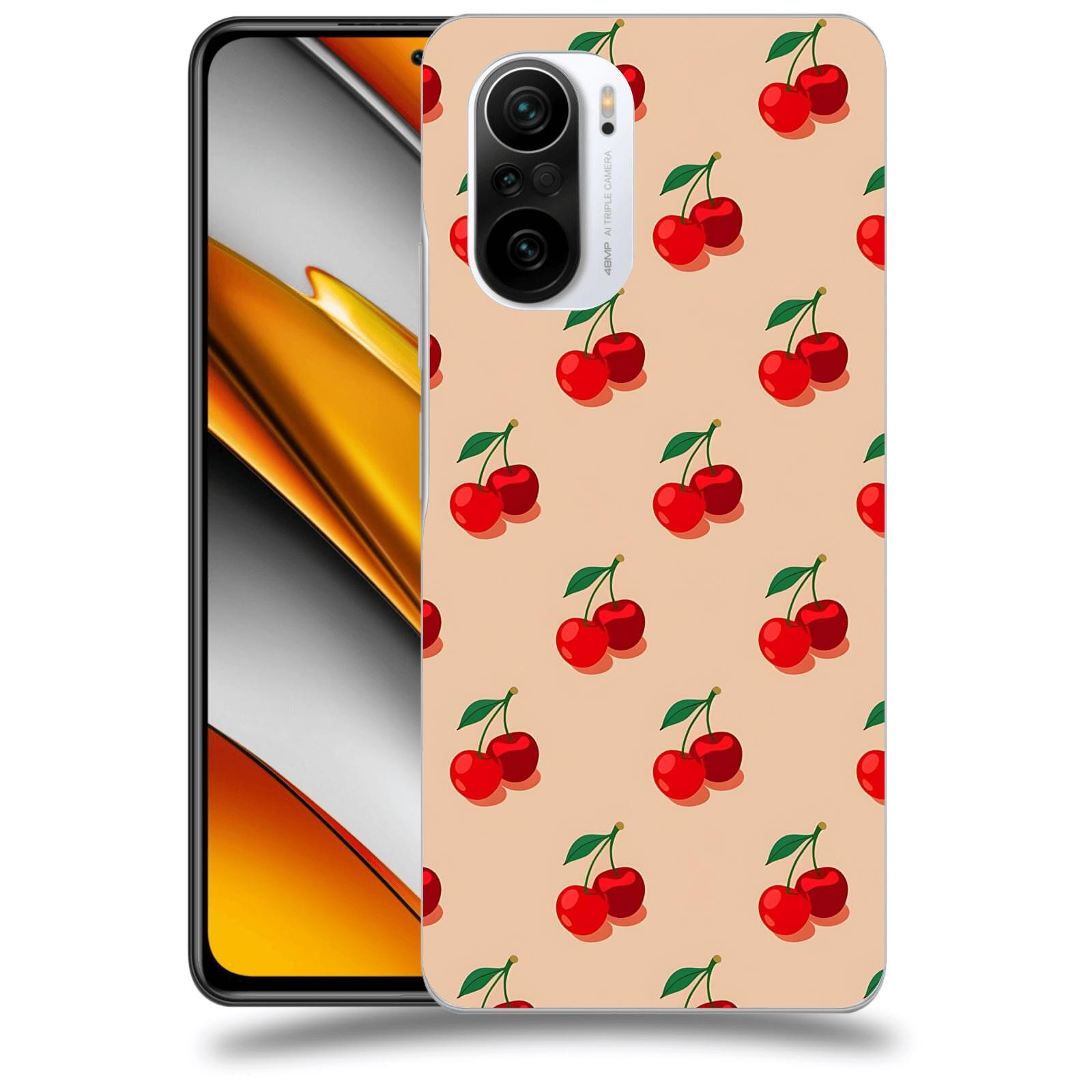 ACOVER Kryt na mobil Xiaomi Poco F3 - Šťavnaté třešně