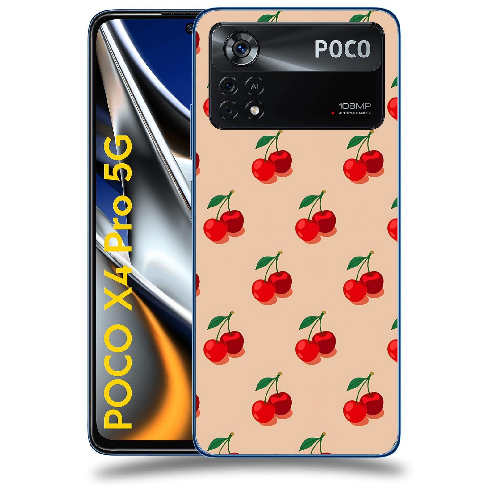 ACOVER Kryt na mobil Xiaomi Poco X4 Pro 5G - Šťavnaté třešně