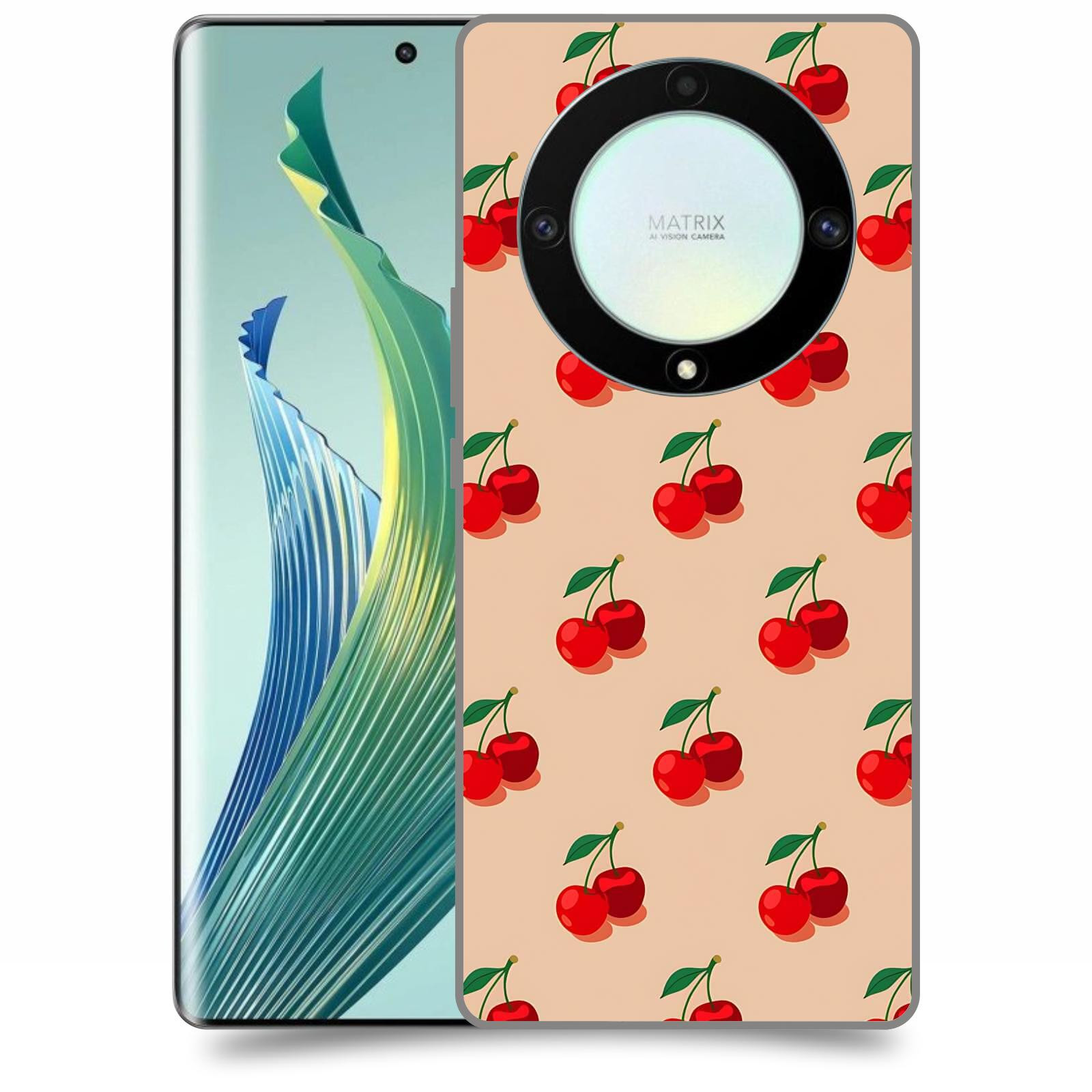 ACOVER Kryt na mobil Honor Magic 5 Lite 5G - Šťavnaté třešně