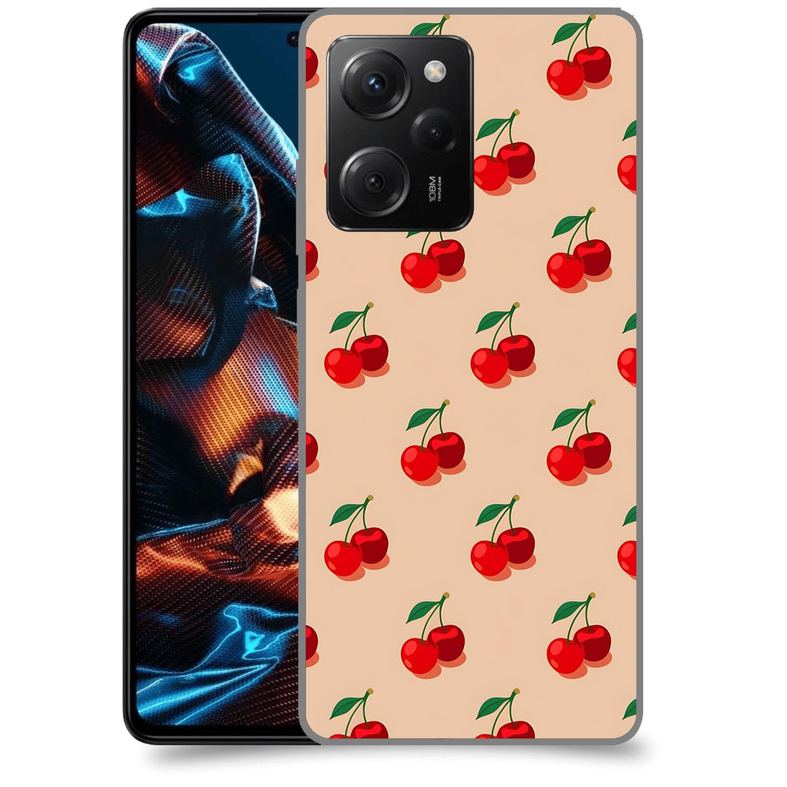 ACOVER Kryt na mobil Xiaomi Poco X5 Pro - Šťavnaté třešně