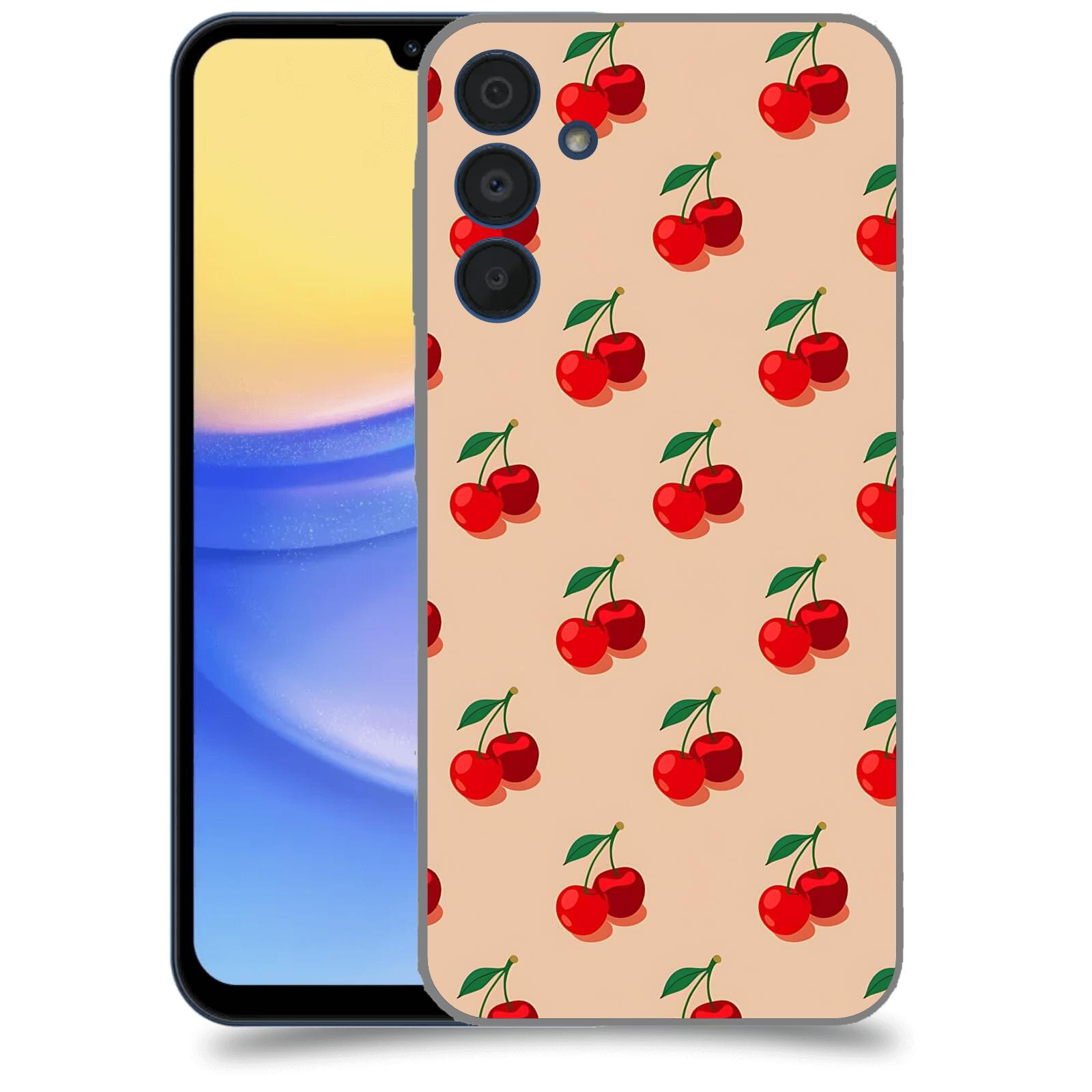 ACOVER Kryt na mobil Samsung Galaxy A15 5G - Šťavnaté třešně