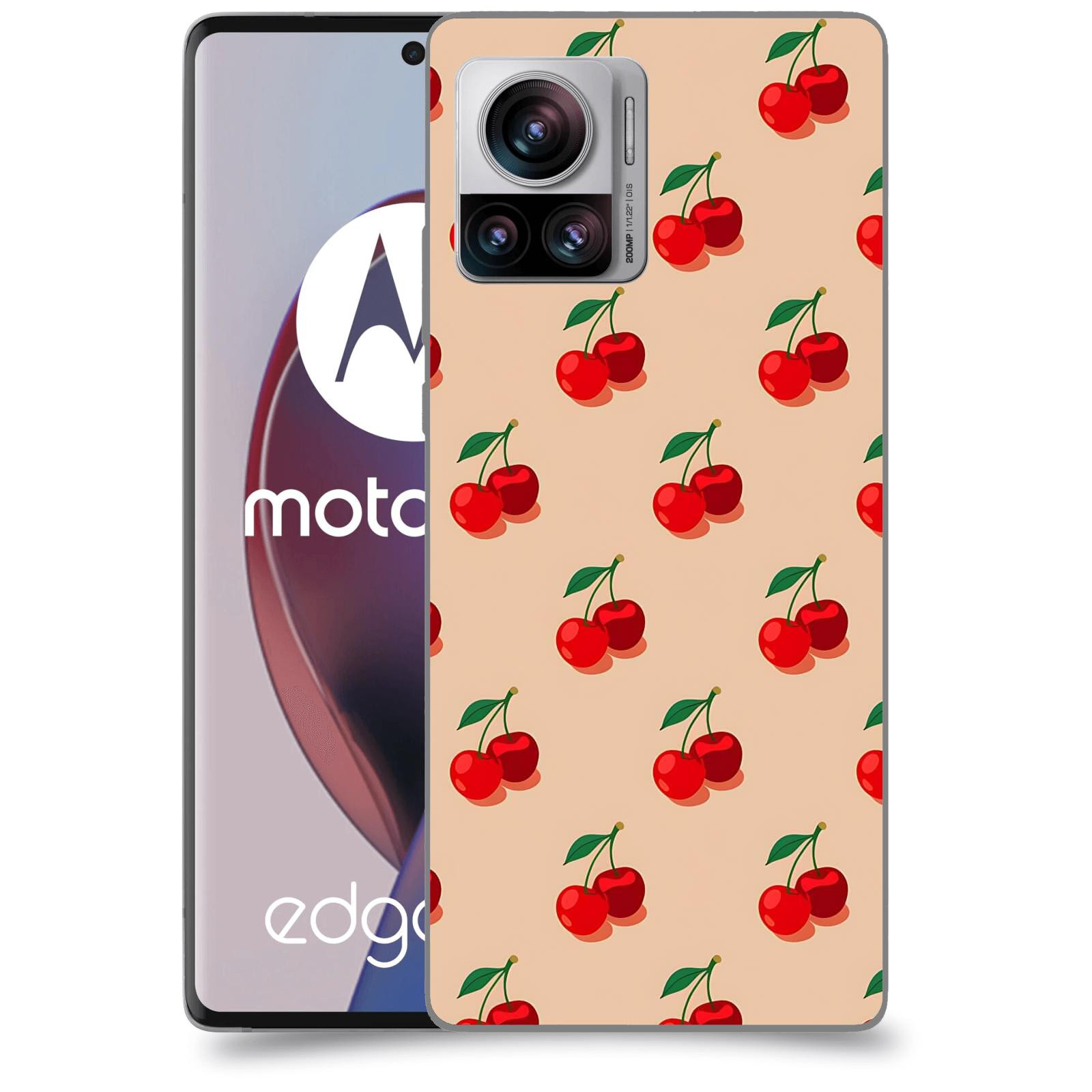 ACOVER Kryt na mobil Motorola Edge 30 Ultra - Šťavnaté třešně