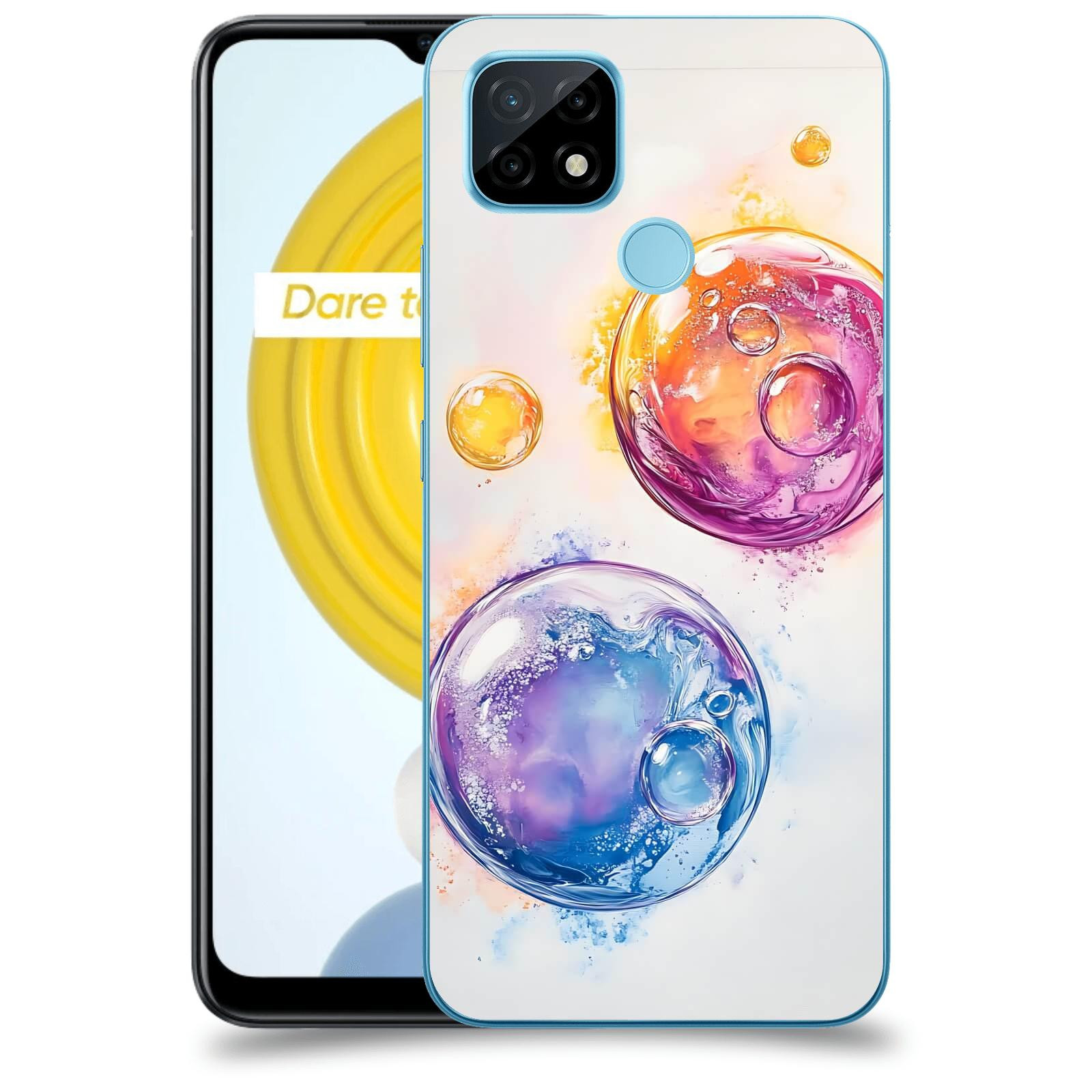 ACOVER Kryt na mobil Realme C21 - Tekutá energie