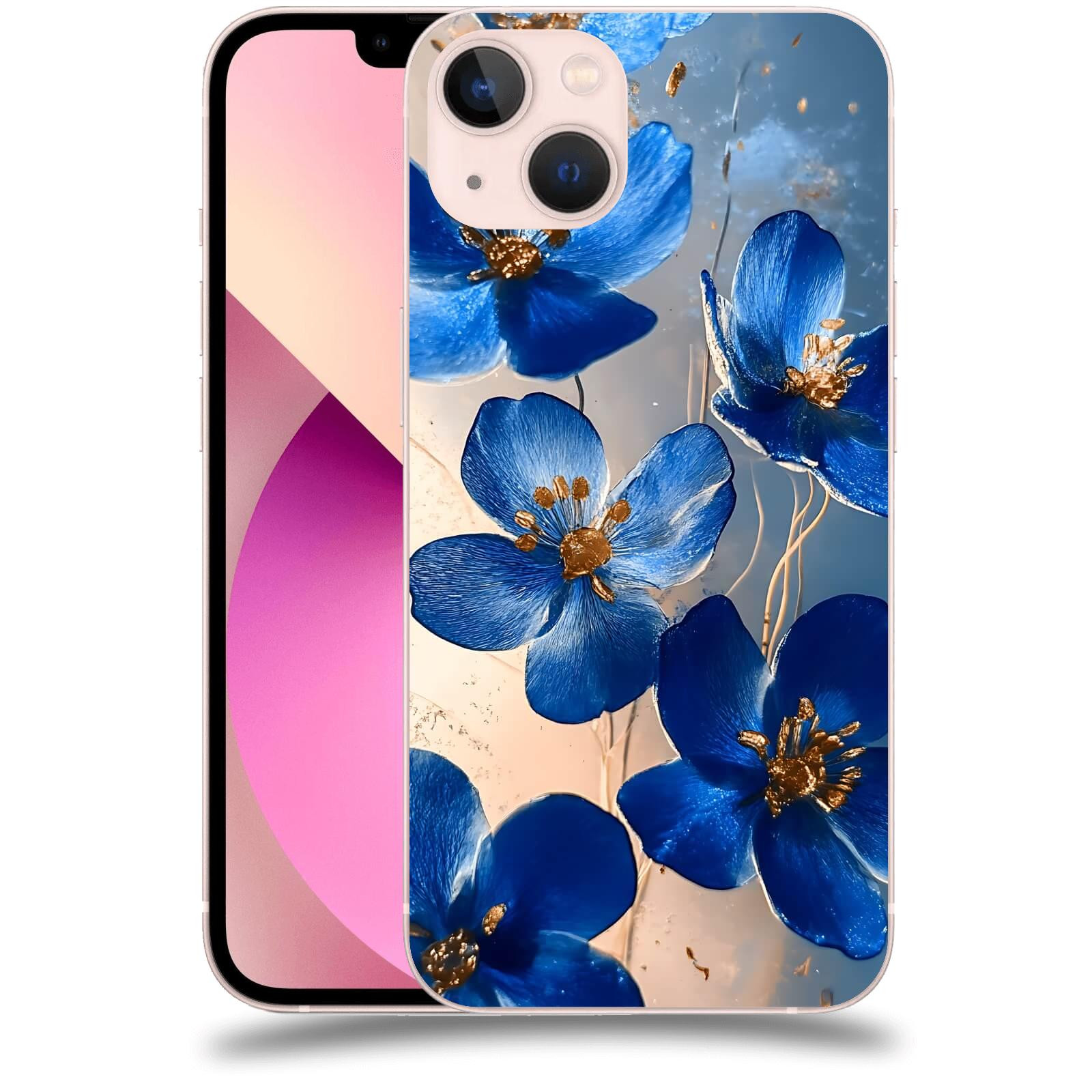 ACOVER Kryt na mobil Apple iPhone 13 - Zlatá elegance