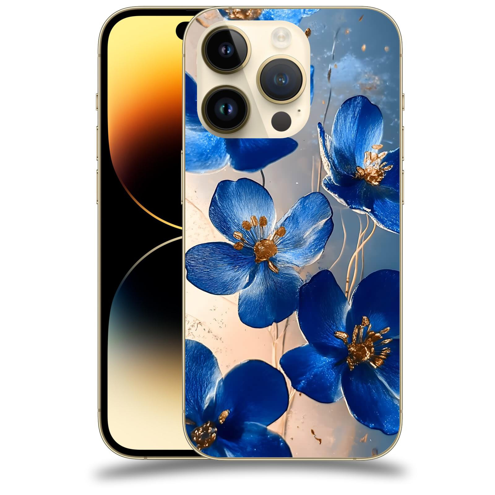 ACOVER Kryt na mobil Apple iPhone 14 Pro - Zlatá elegance