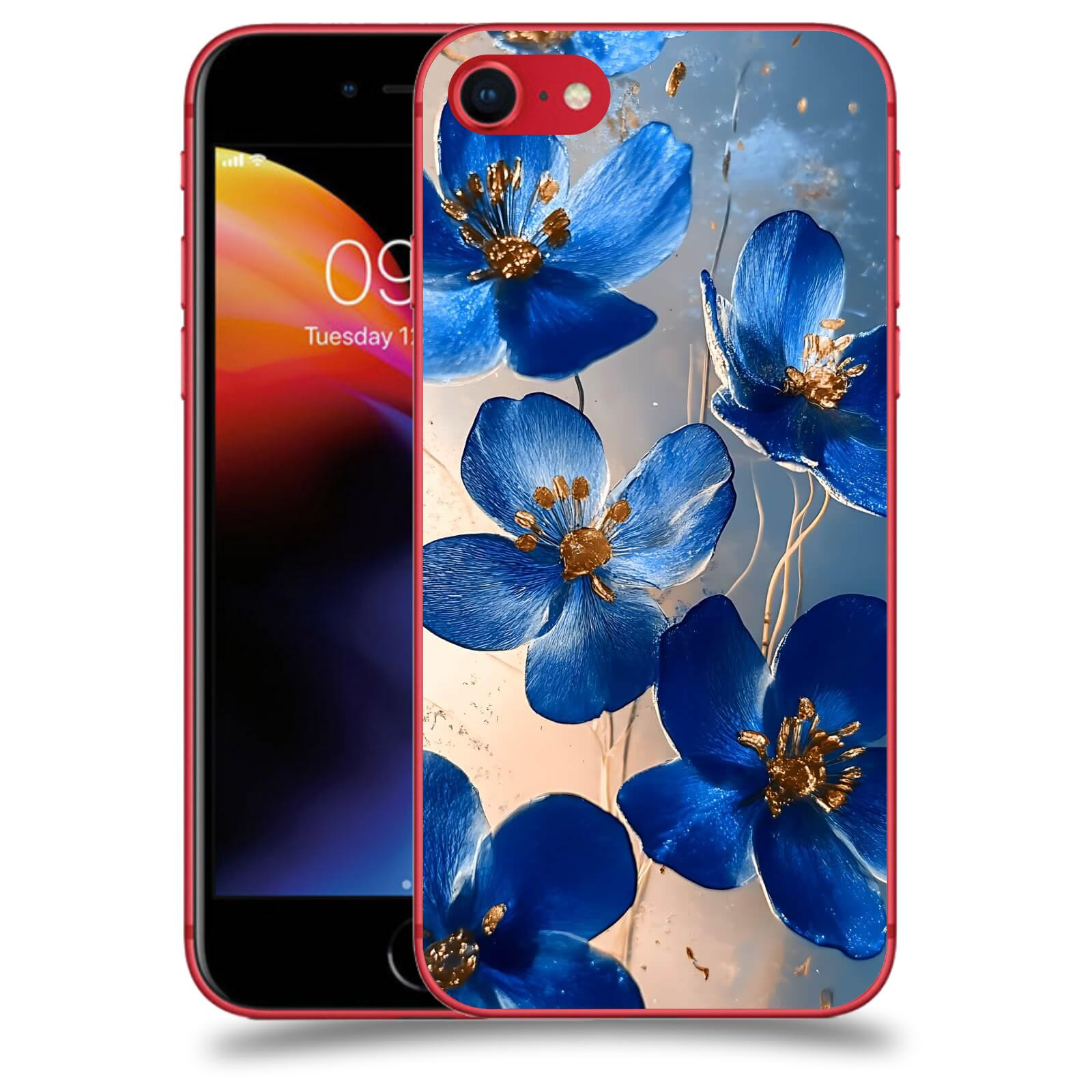 ACOVER Kryt na mobil Apple iPhone 8 - Zlatá elegance