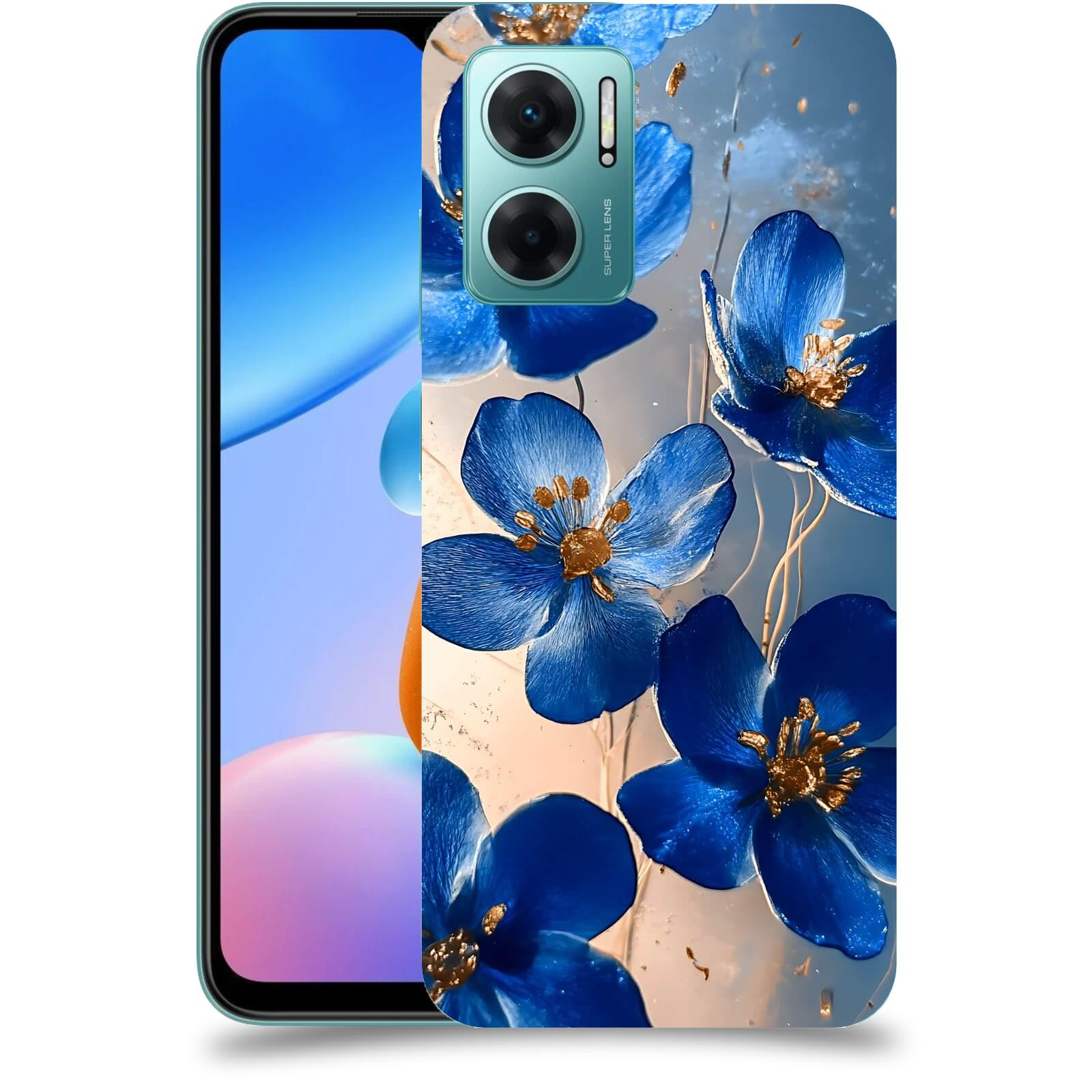ACOVER Kryt na mobil Xiaomi Redmi 10 5G - Zlatá elegance