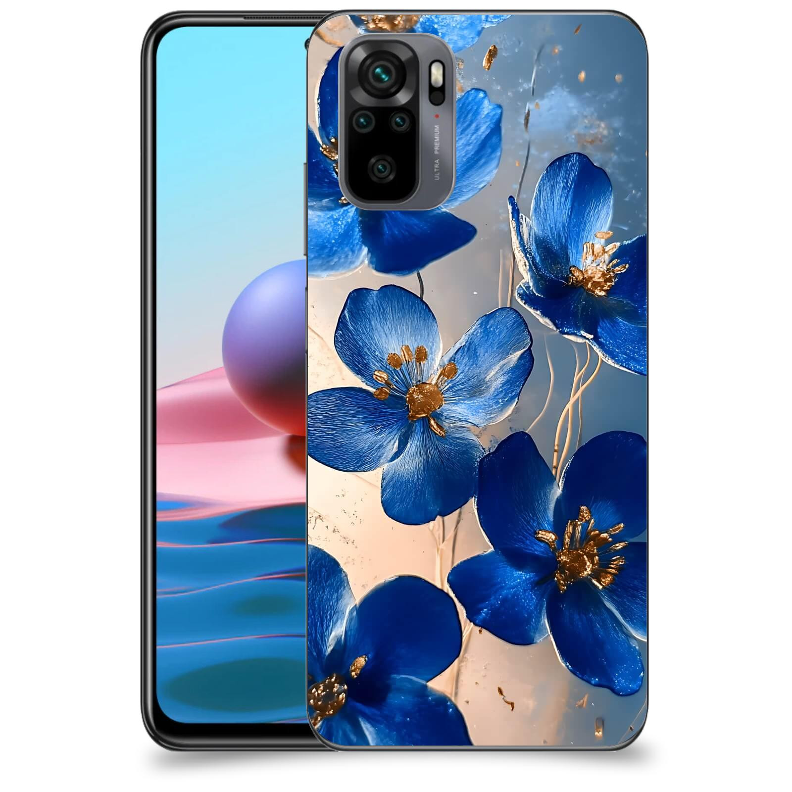 ACOVER Kryt na mobil Xiaomi Redmi Note 10 - Zlatá elegance