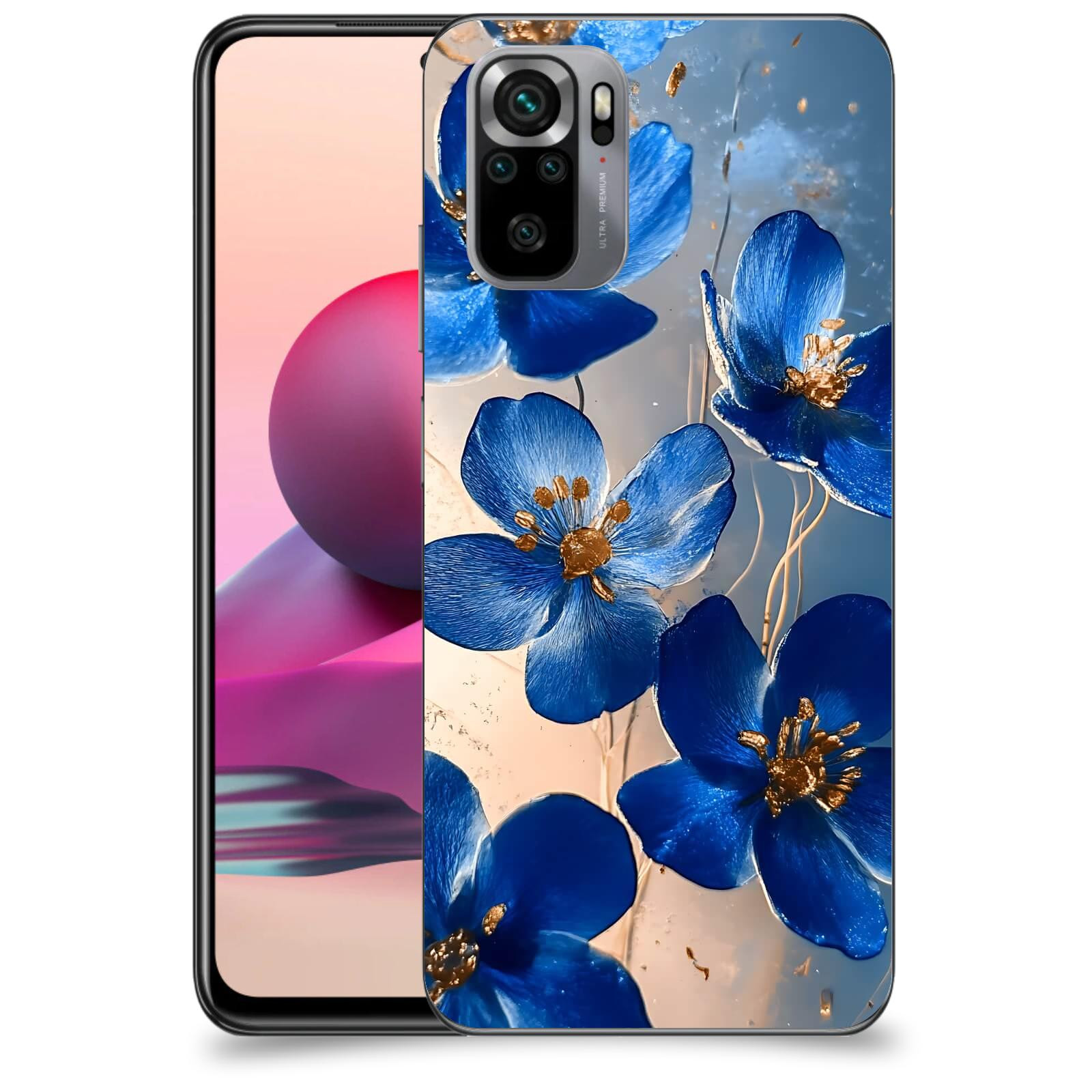 ACOVER Kryt na mobil Xiaomi Redmi Note 10S - Zlatá elegance