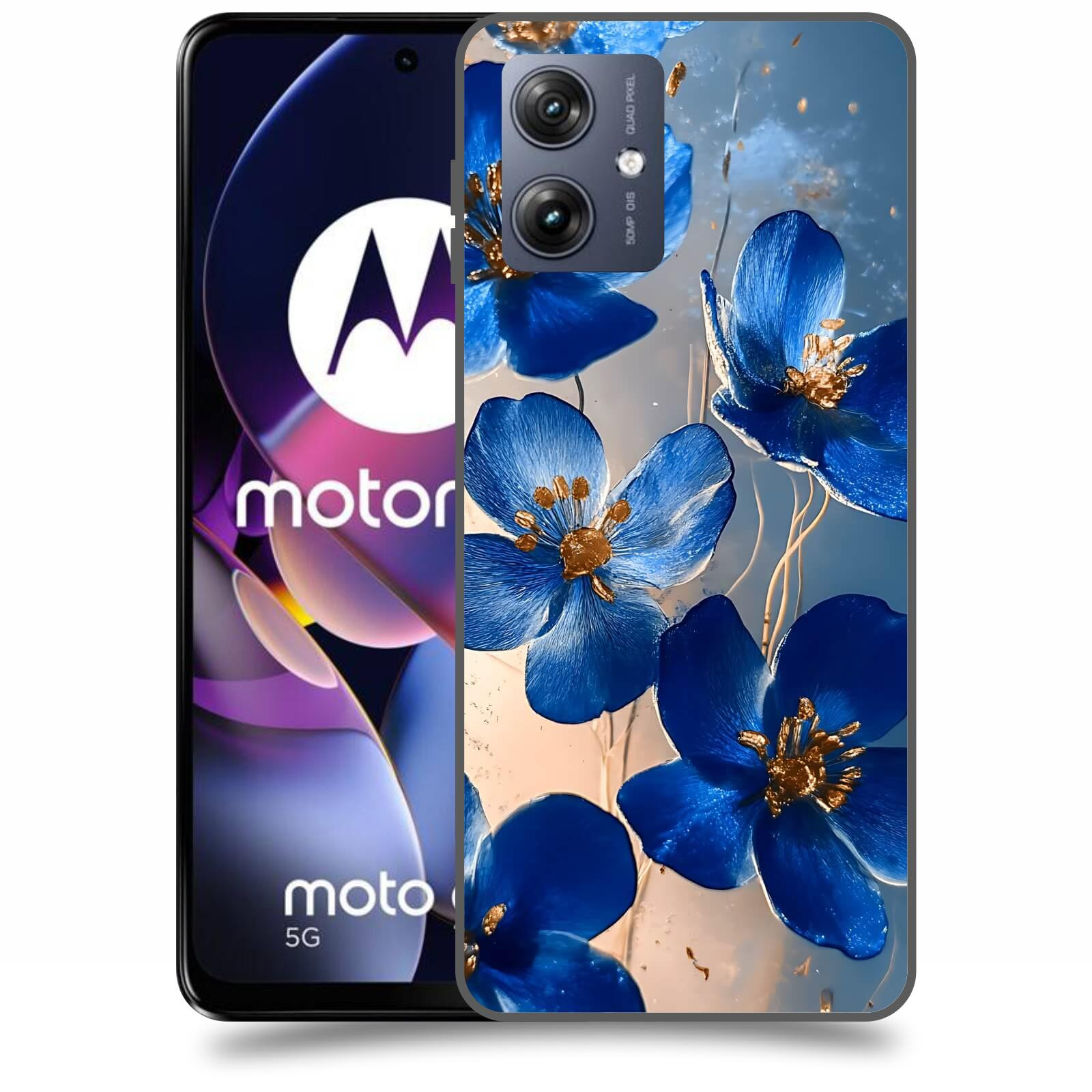 ACOVER Kryt na mobil Motorola Moto G54 5G - Zlatá elegance